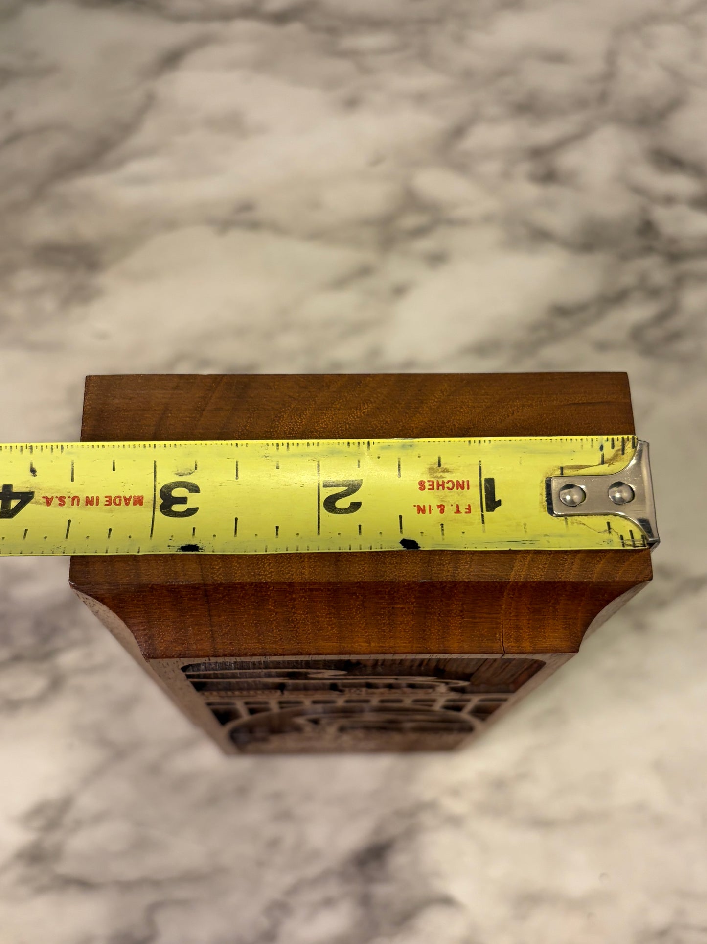 Walnut Wood Lazer Cut Train Bookends