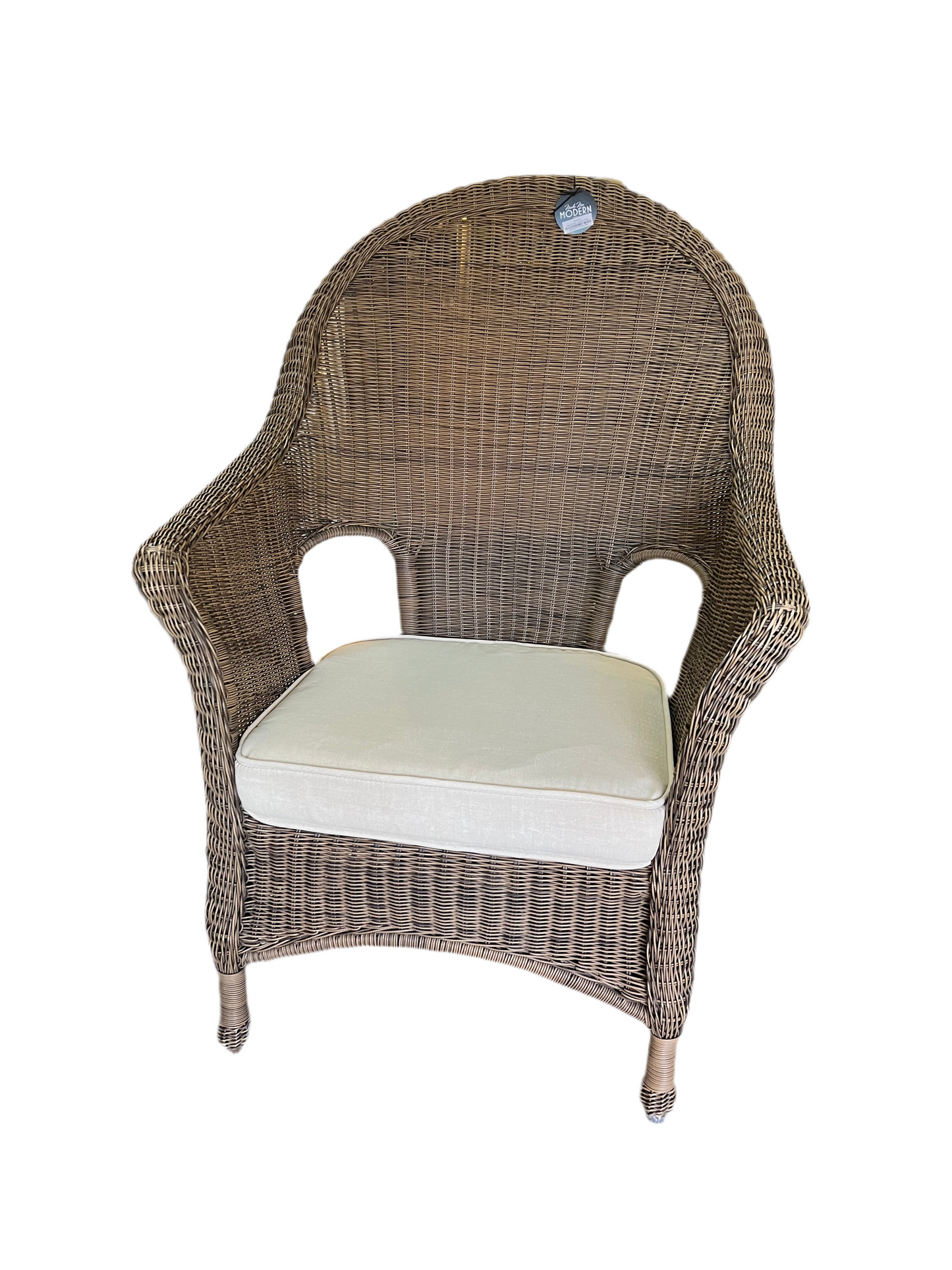 Faux Wicker Outdoor Chair