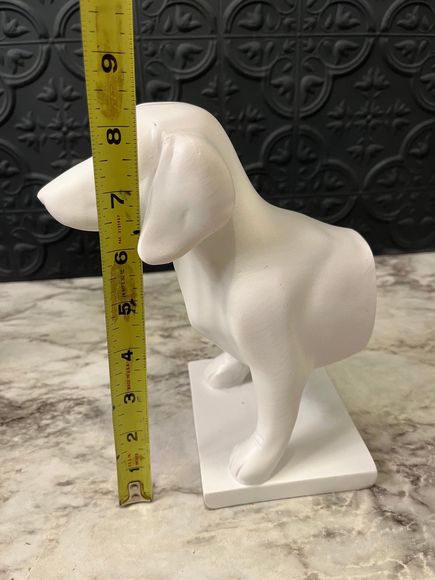 Half of a weiner dog Bookend