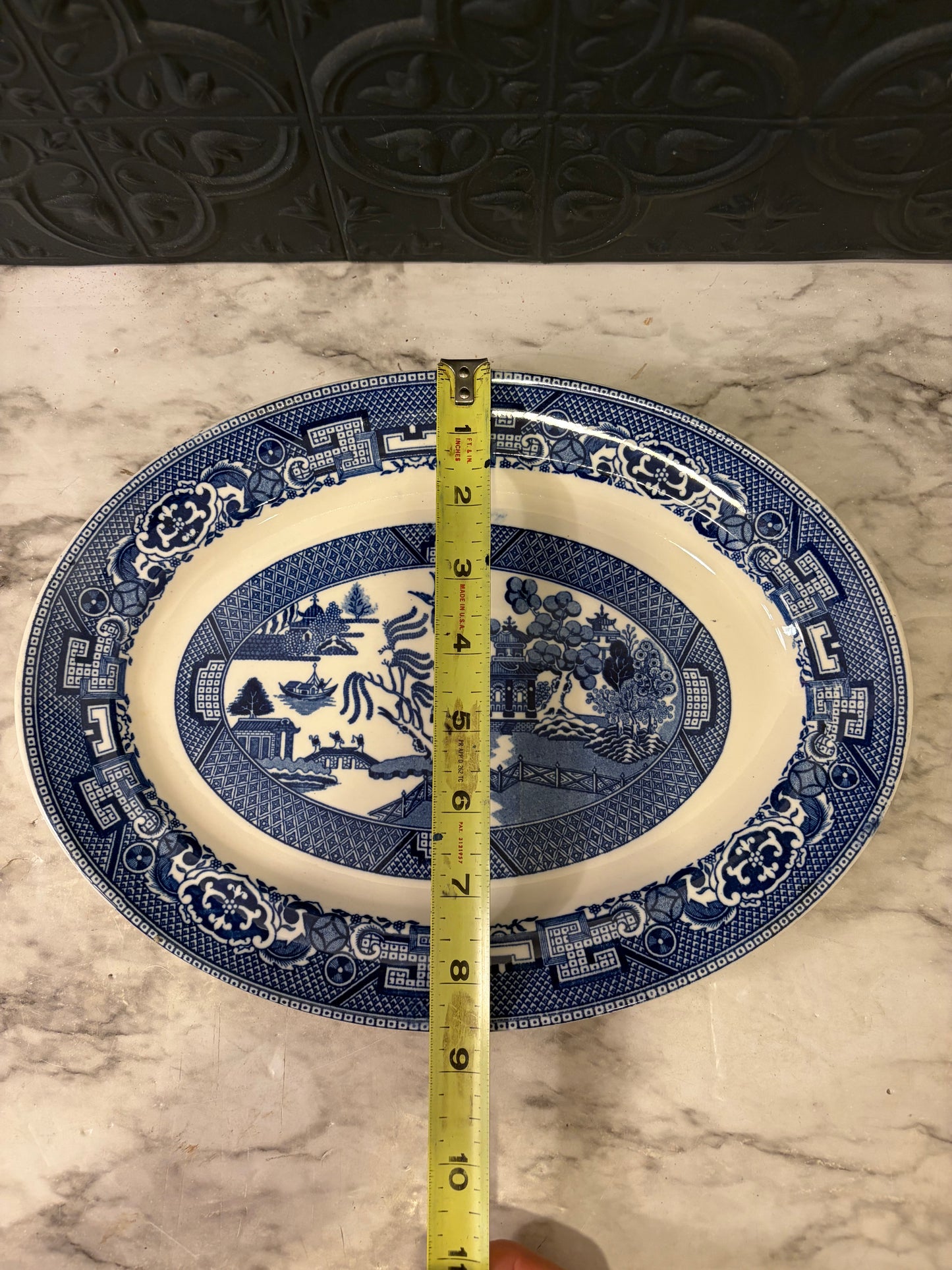 Blue and White Japanese Plate Small