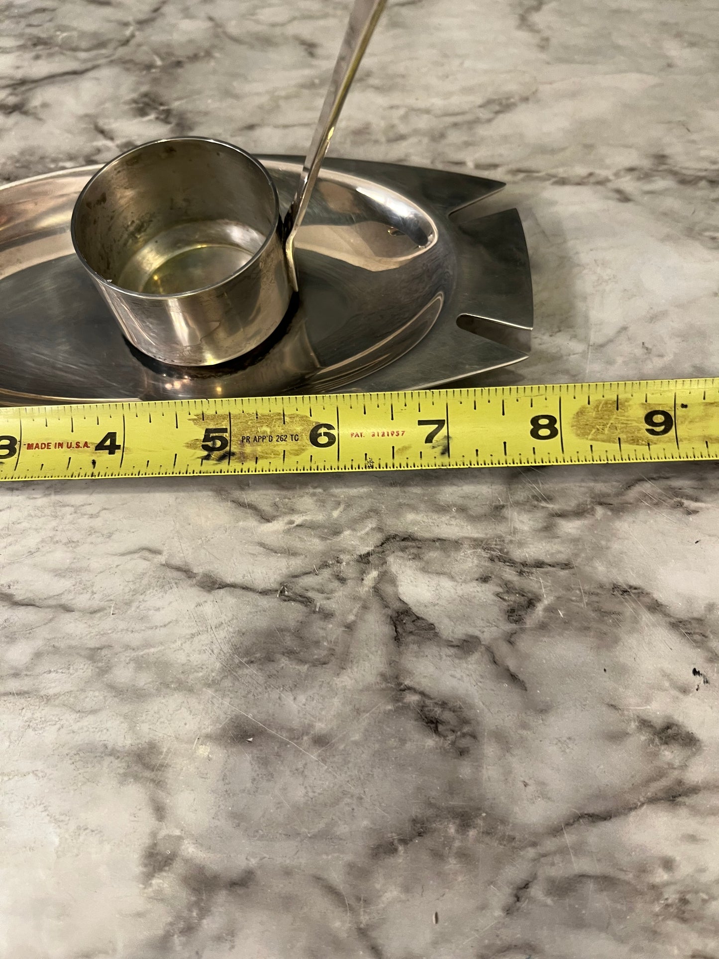 Silver Plate Swan Candle Holder from Spain