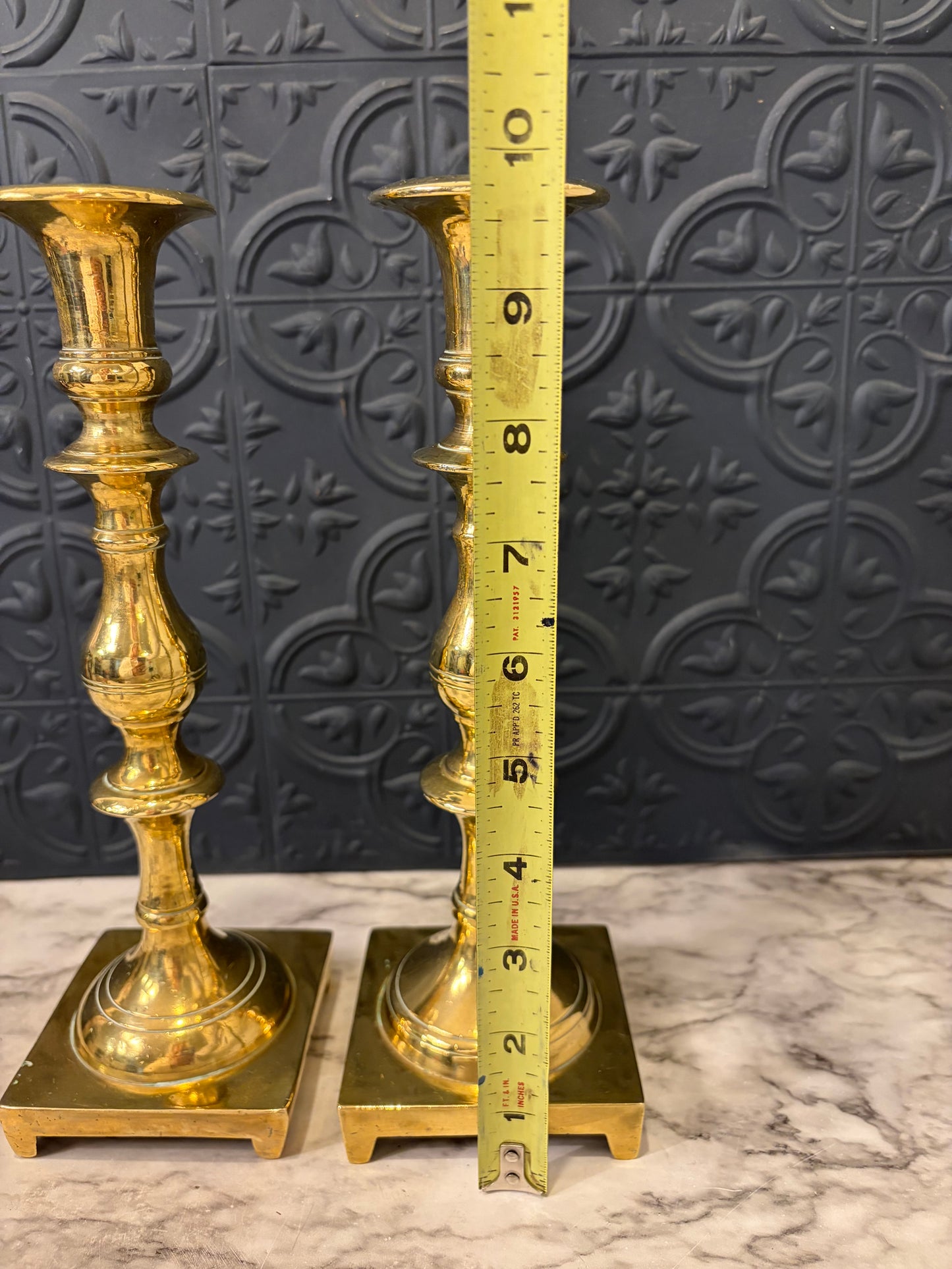 Brass Candle stick Set of 2 9.075