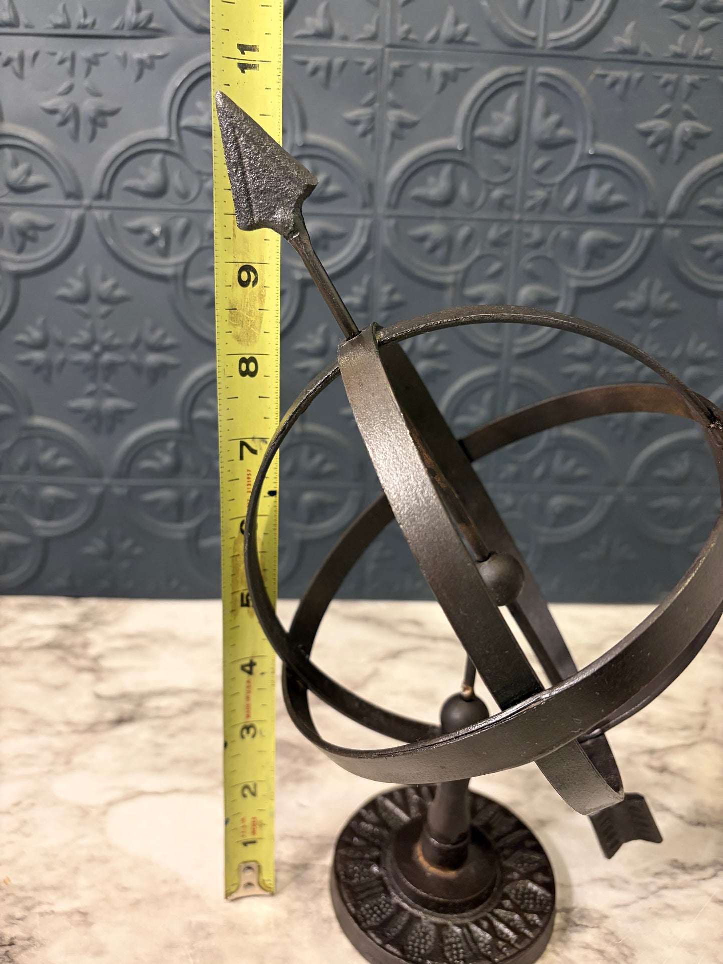 Open Metal Sphere with Arrow