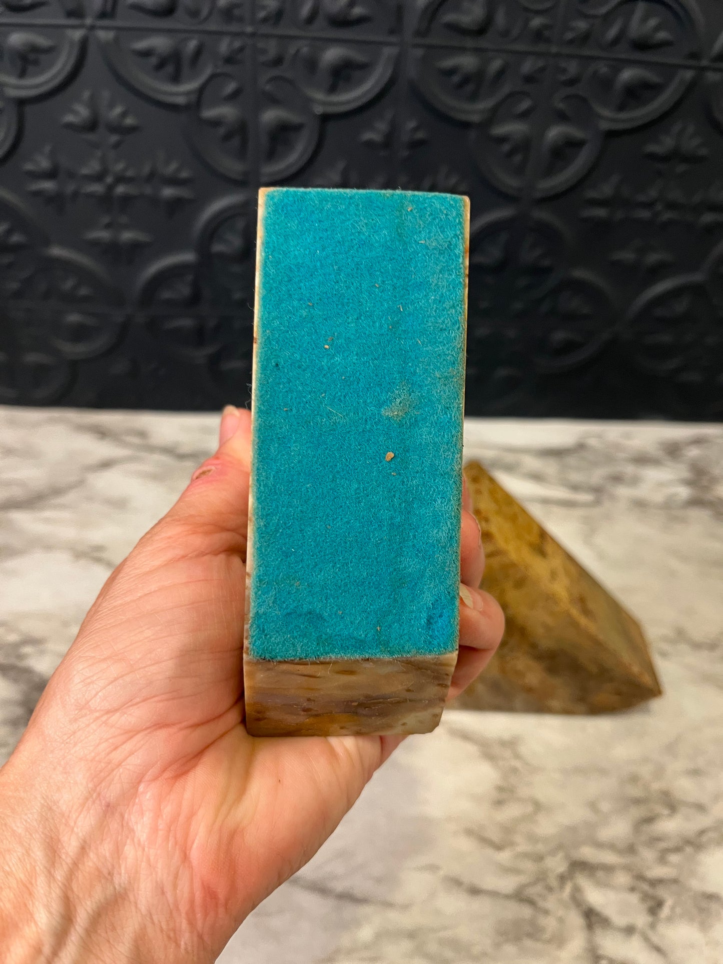 Triangle Shape Stone Bookends