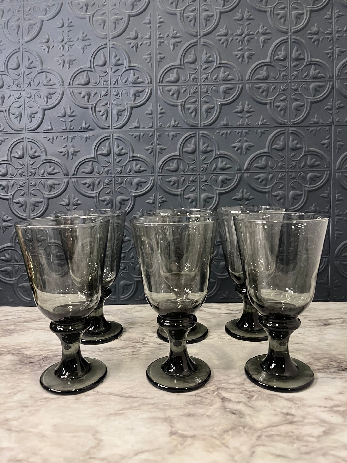 Libbey Nova Black Goblet set of 6