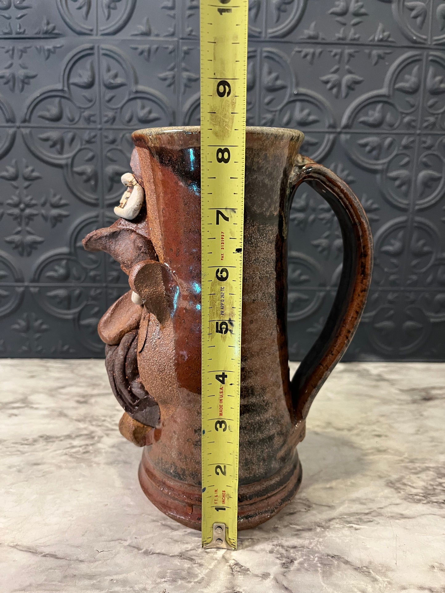 Mahon Stoneware Mug Beer Face