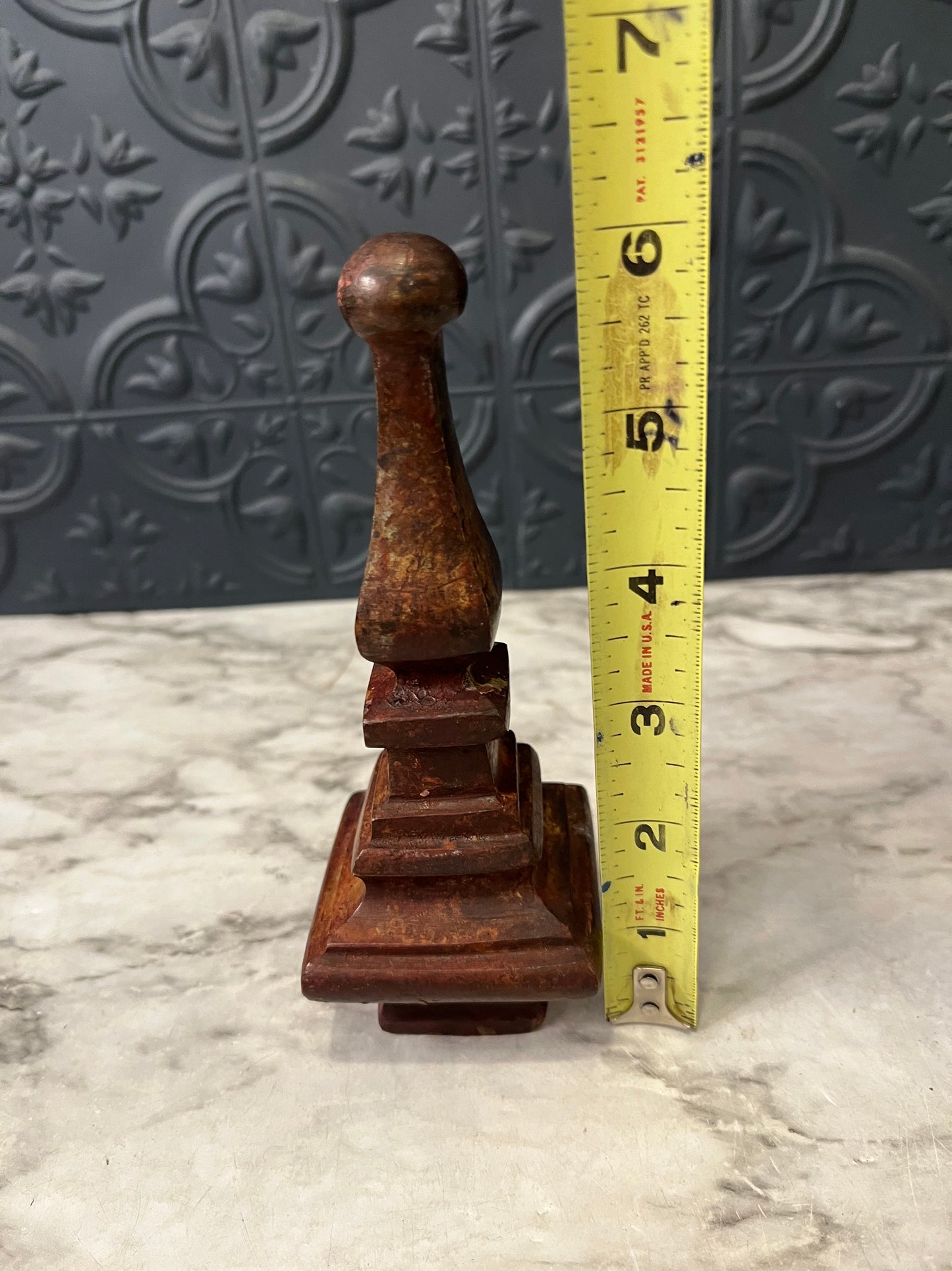 Small Metal Antique Finial/Paper Weight