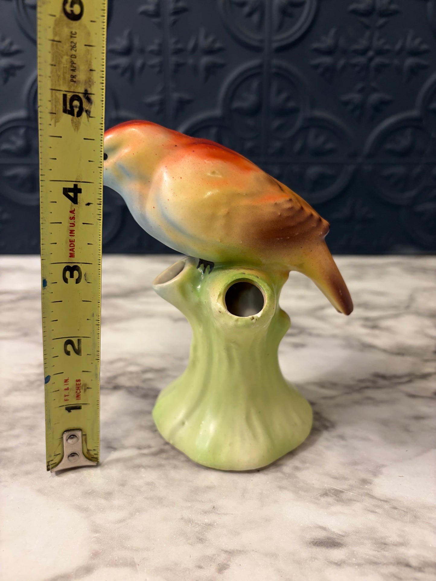 Vintage Bird Bud Vase