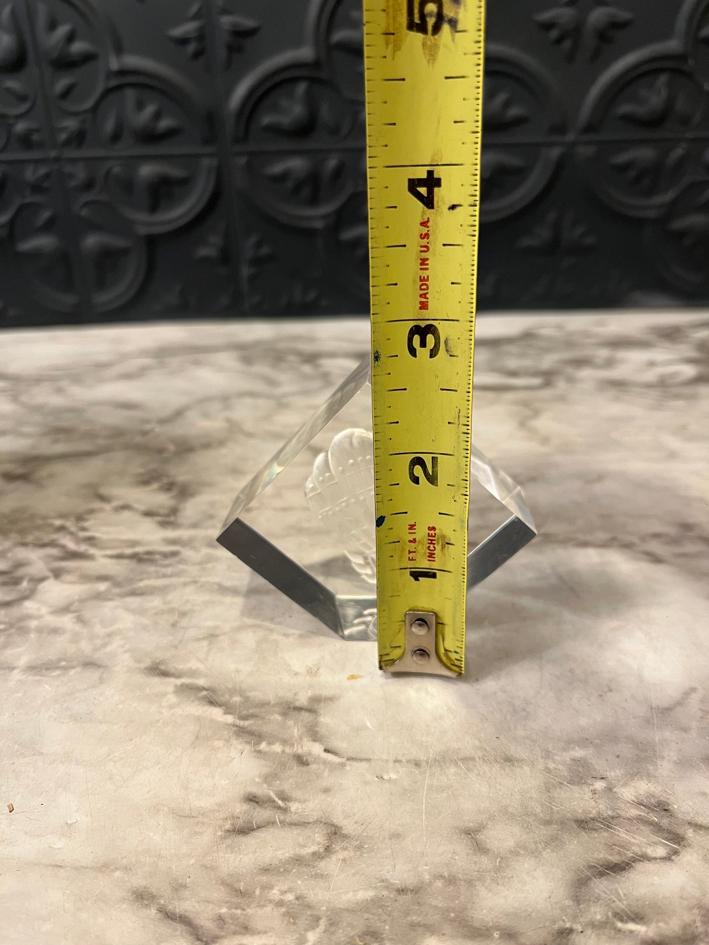 Vintage Reverse Carved Lucite Air Balloon