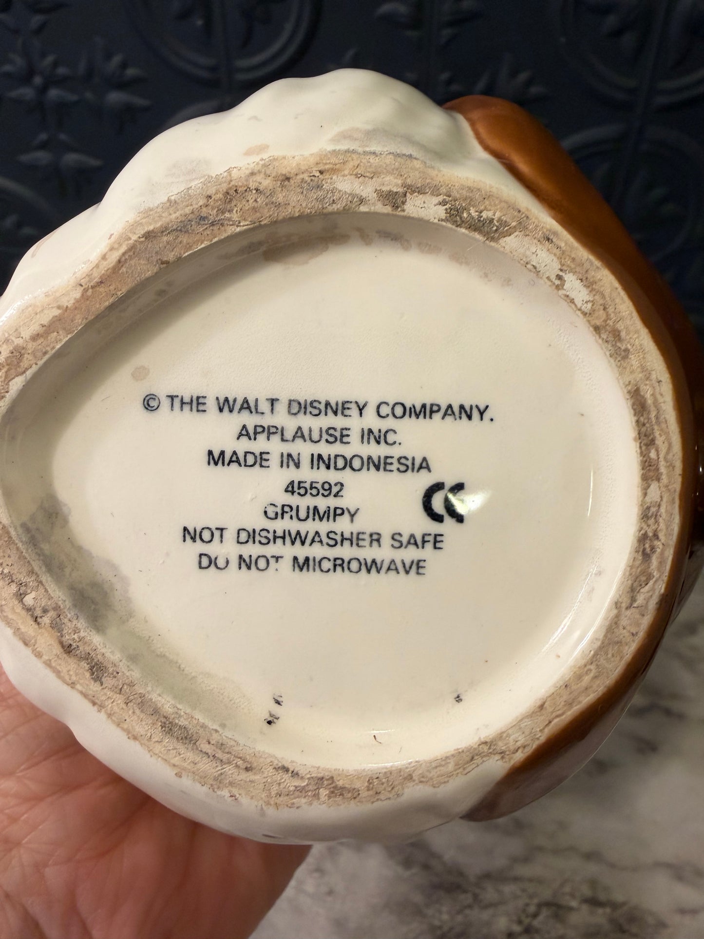 Vintage Disney Applause Grumpy Mug