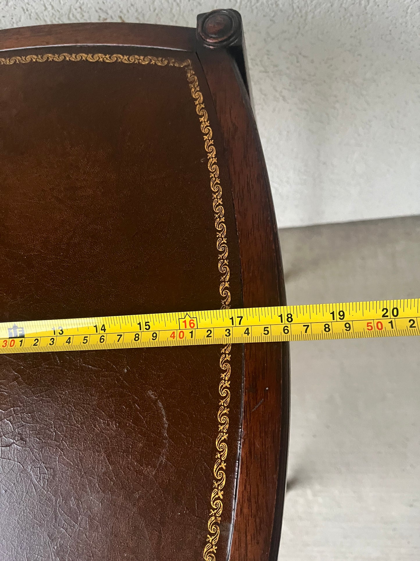 Leather Top Table Zangerle