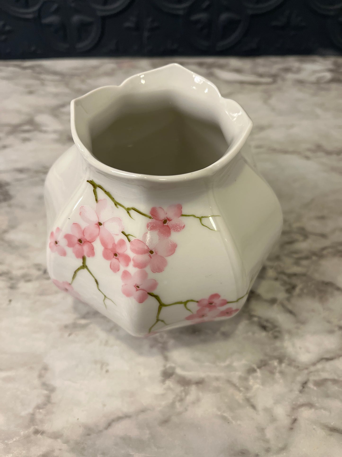 Porcelain Cherry Blossom Vase