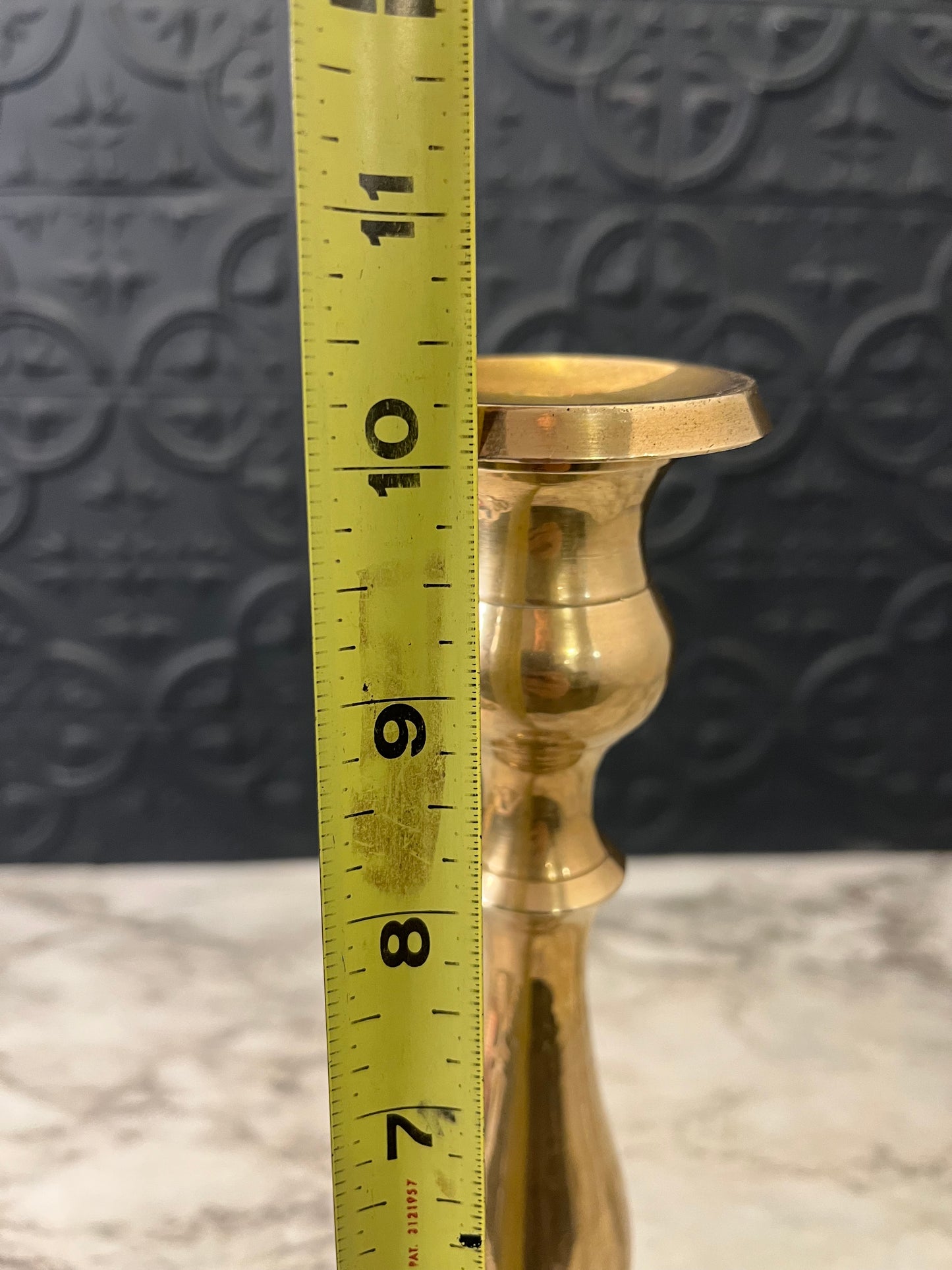 Brass Candle Holder 10.25
