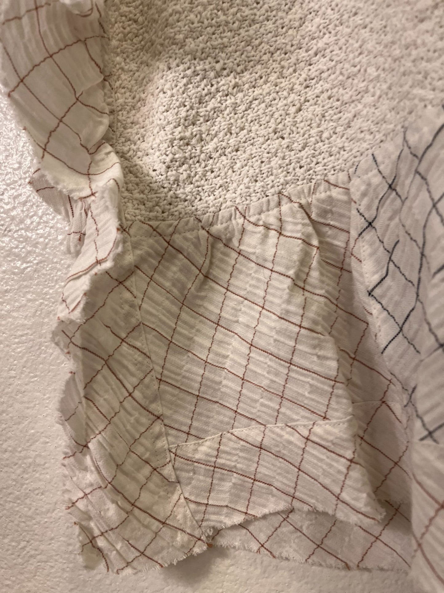 NWT Pilcro Ivory/Beige Patchwork Knit Top XS