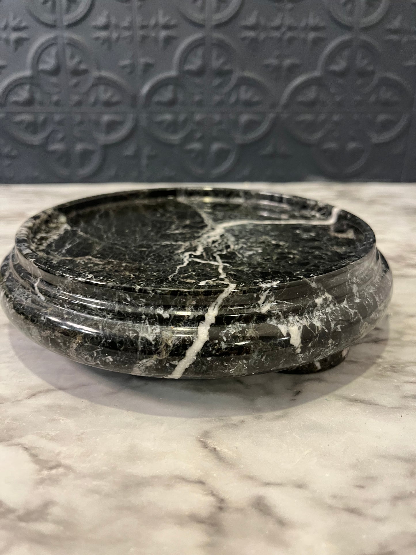 Black Marble Pedestal Stand