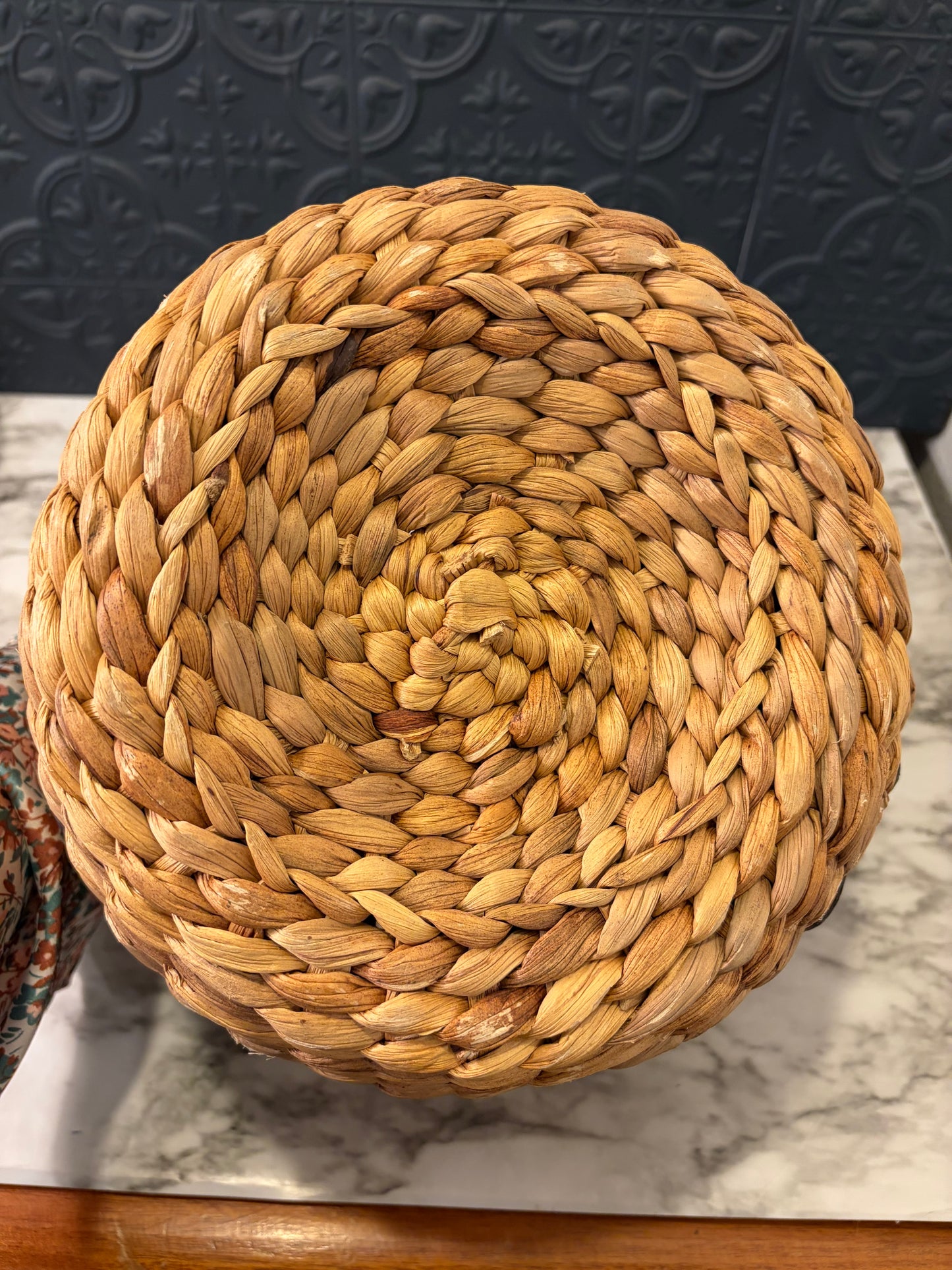 Woven Seagrass Round Basket
