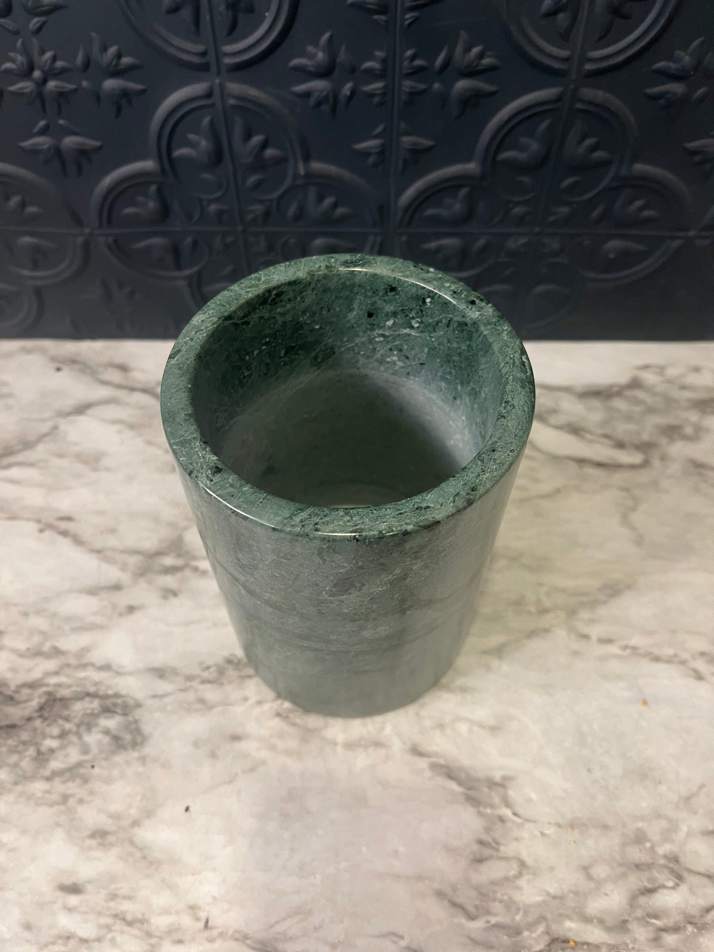 Green Marble Stone Utensil Holder