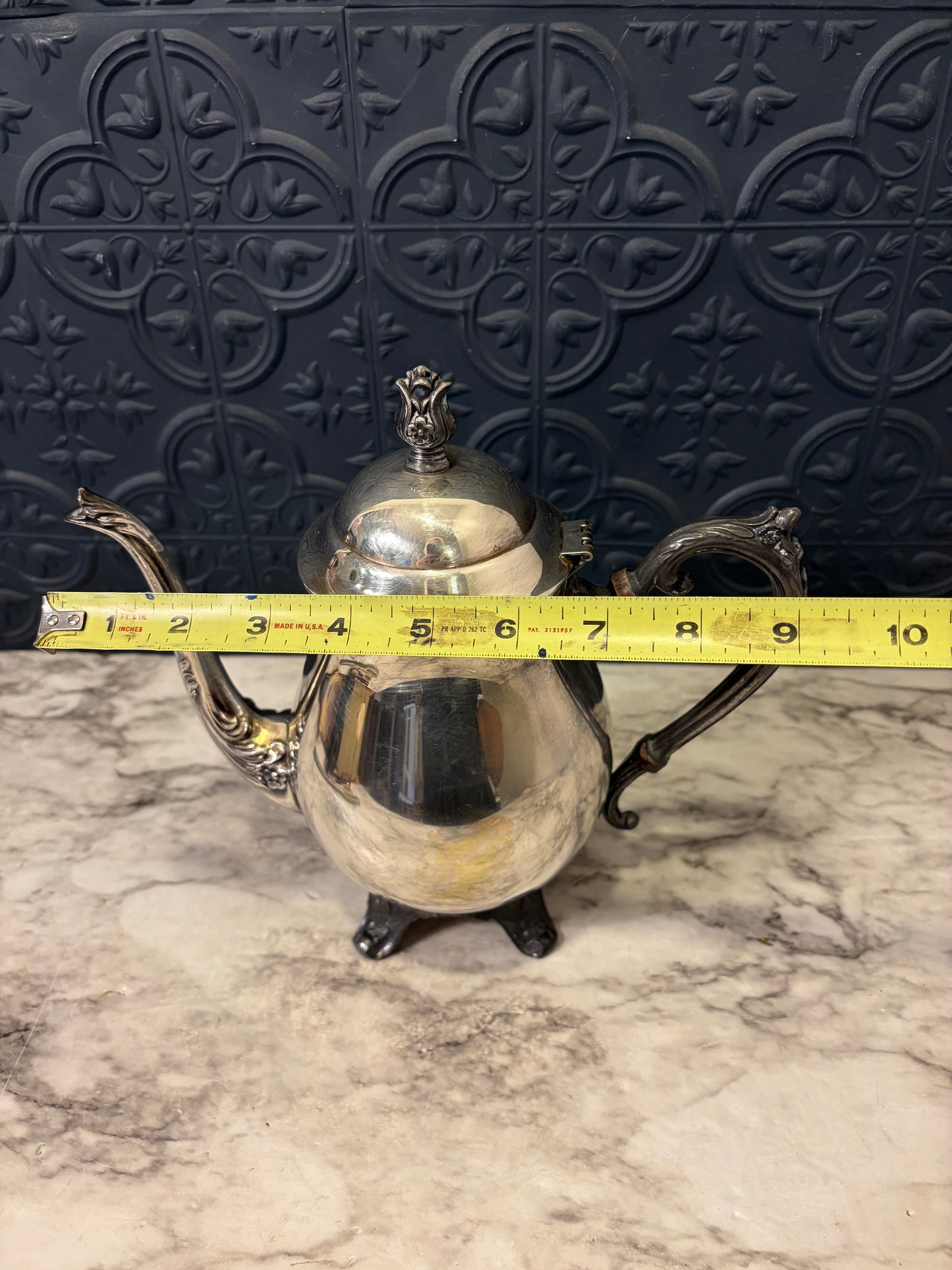 FB Rogers Silver Plate Pitcher with Feet