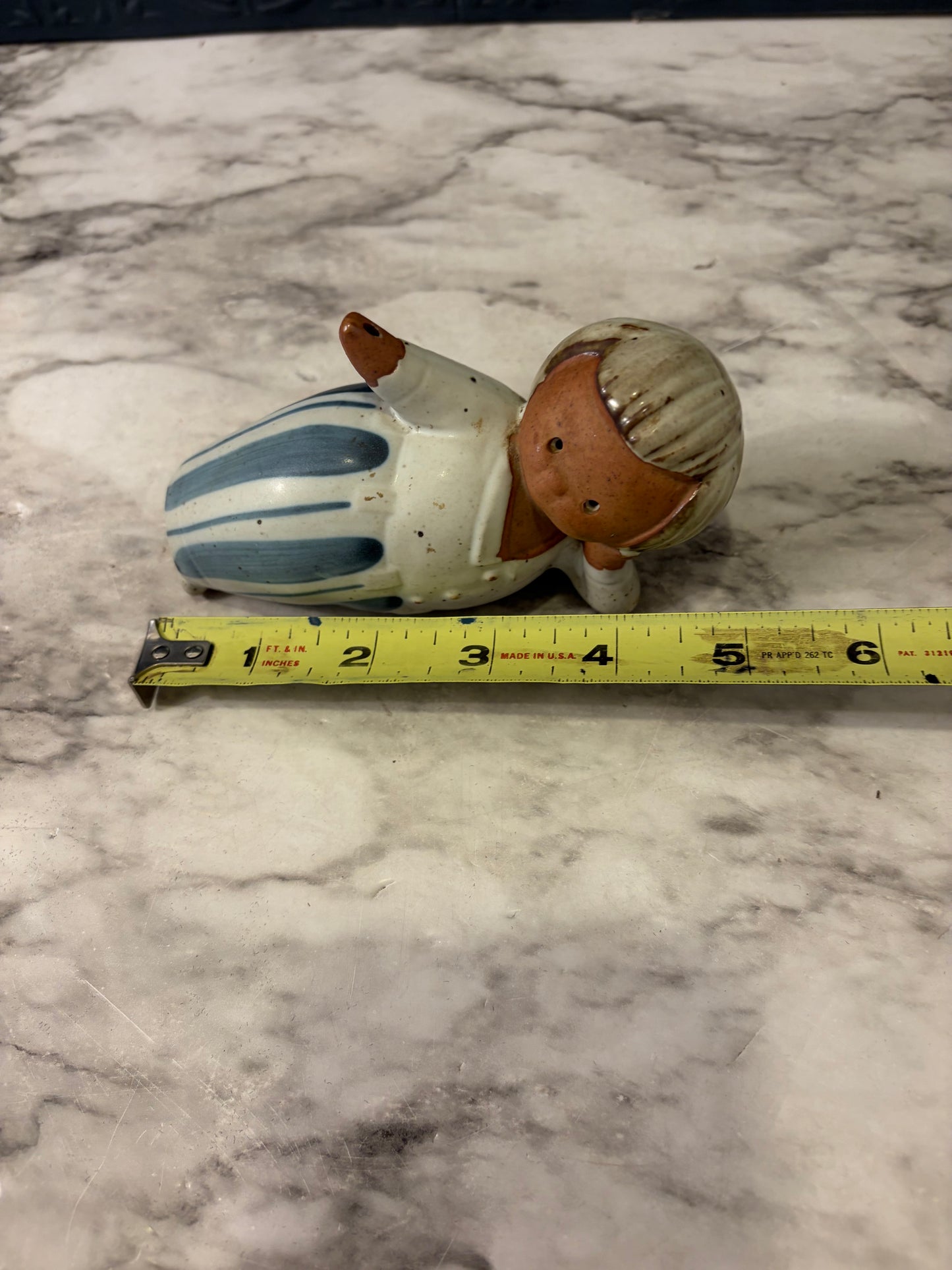 Fitz and Floyd Stoneware Boy Missing Balloon