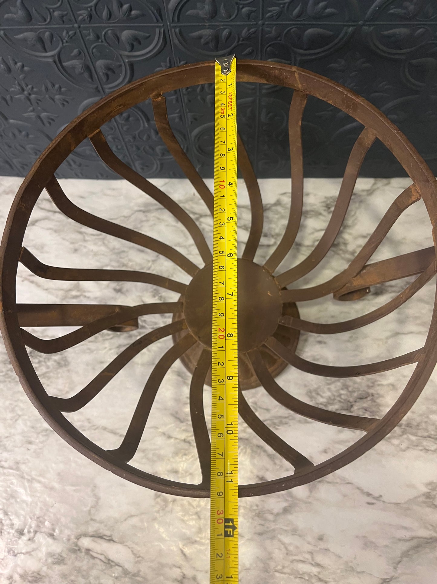 Wrought Iron Metal Basket Plant Pot
