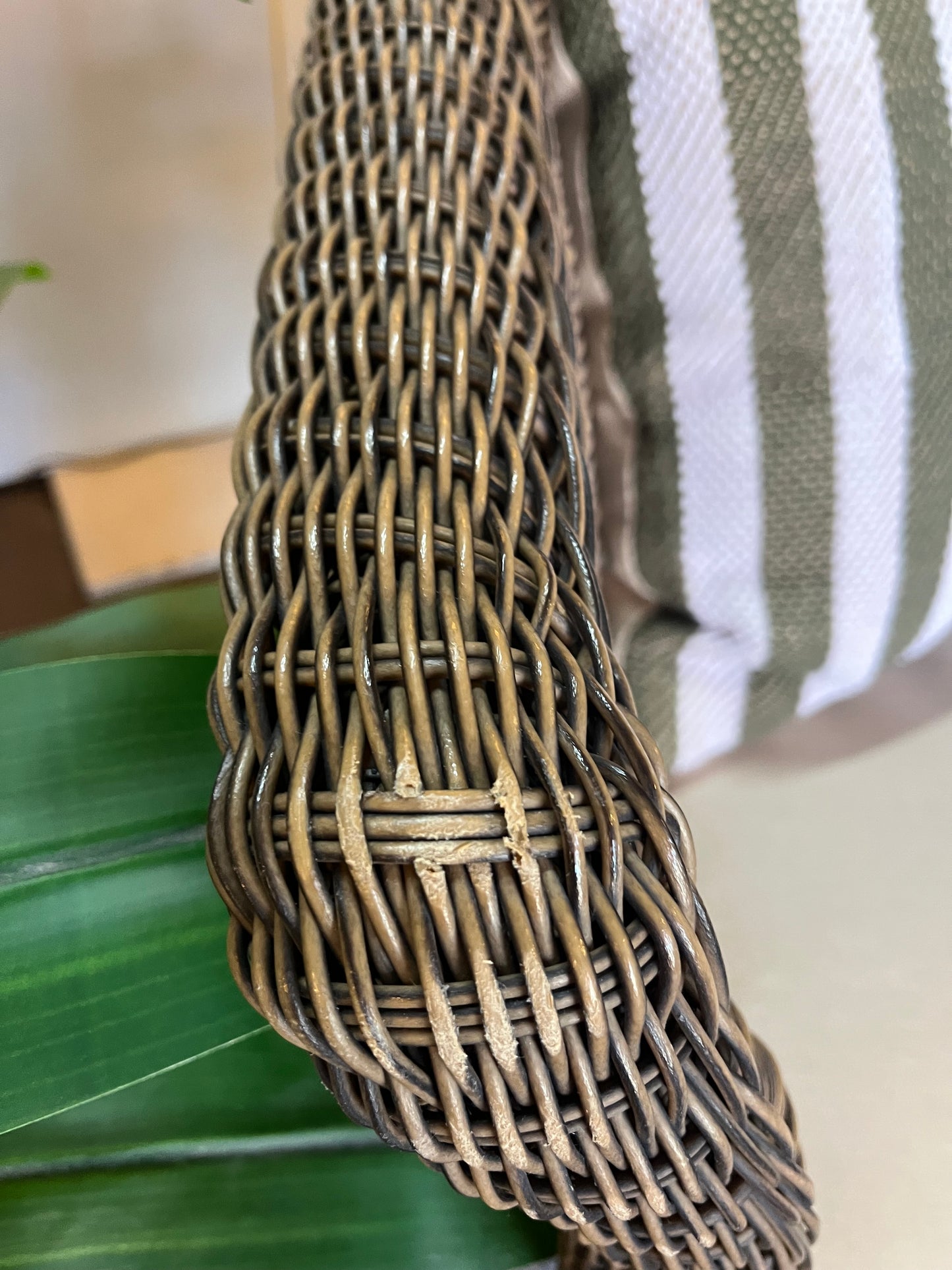 Faux Wicker Outdoor Chair