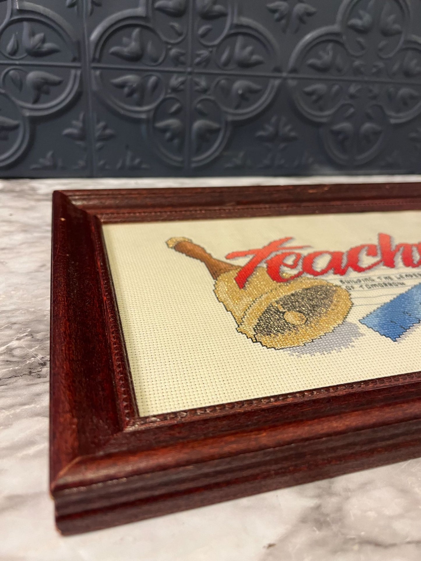Teachers cross stitch