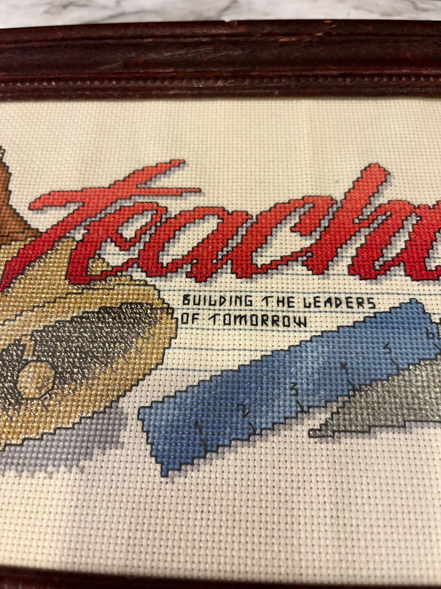 Teachers cross stitch