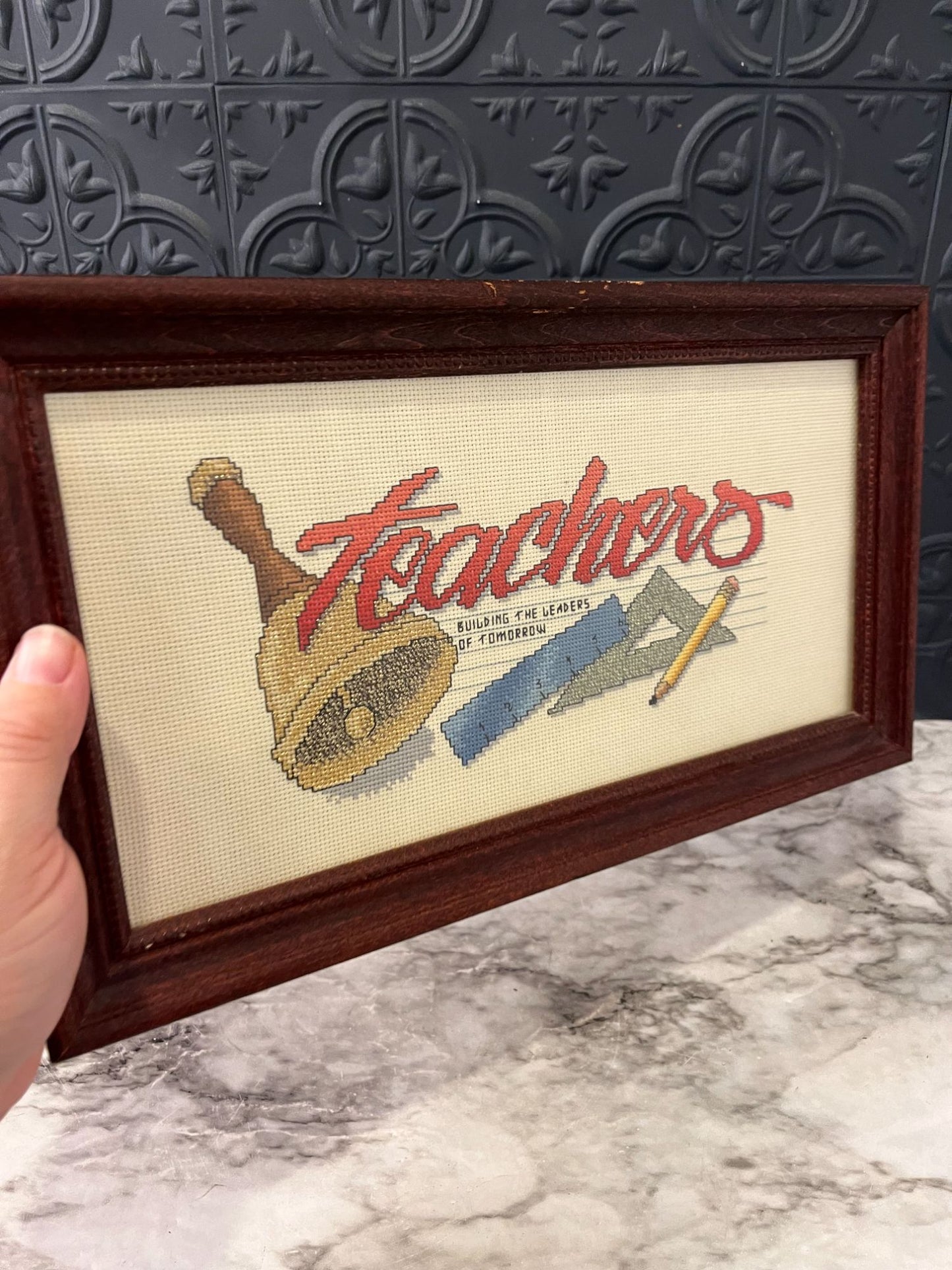 Teachers cross stitch