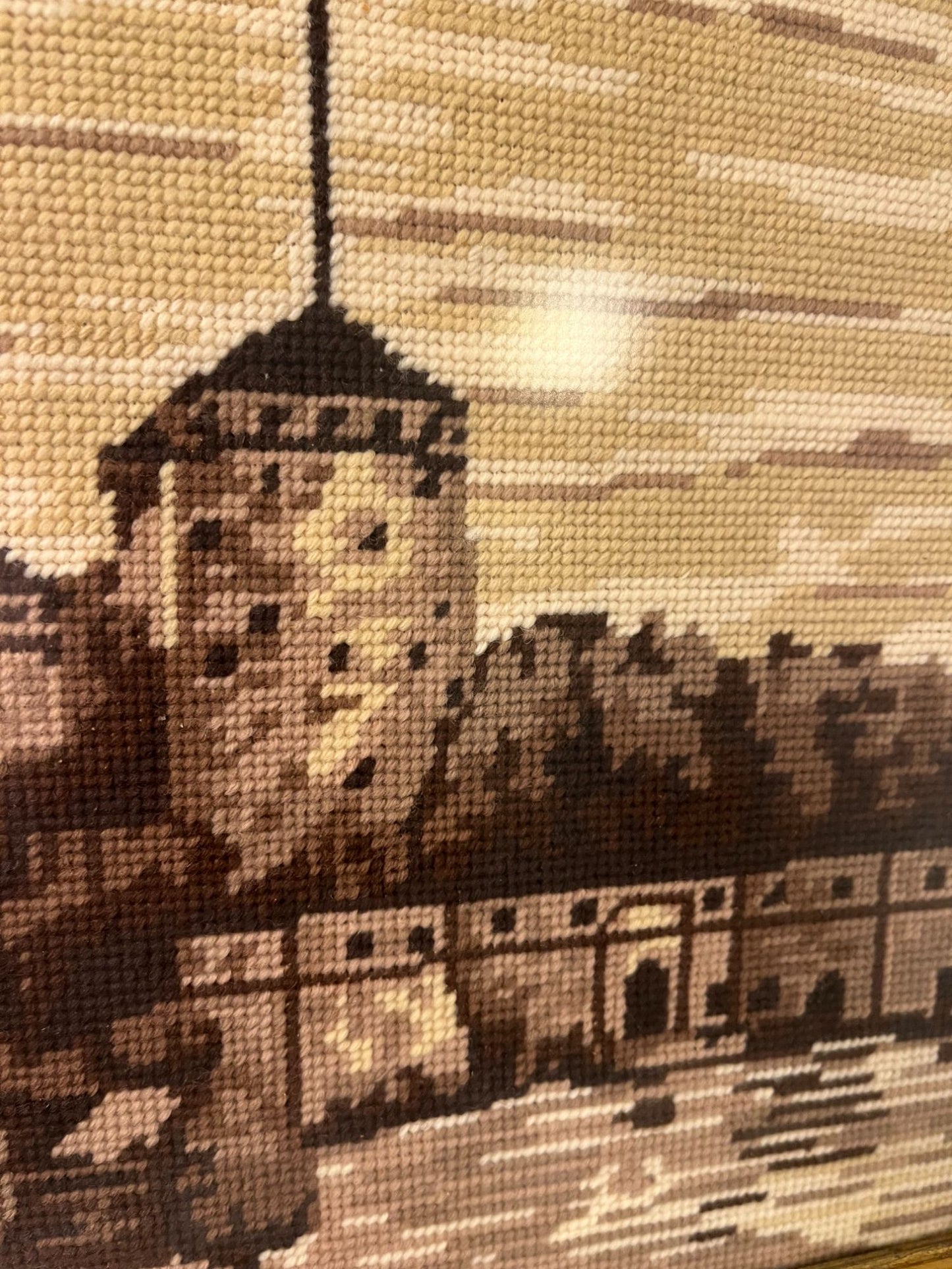Needlepoint of Building