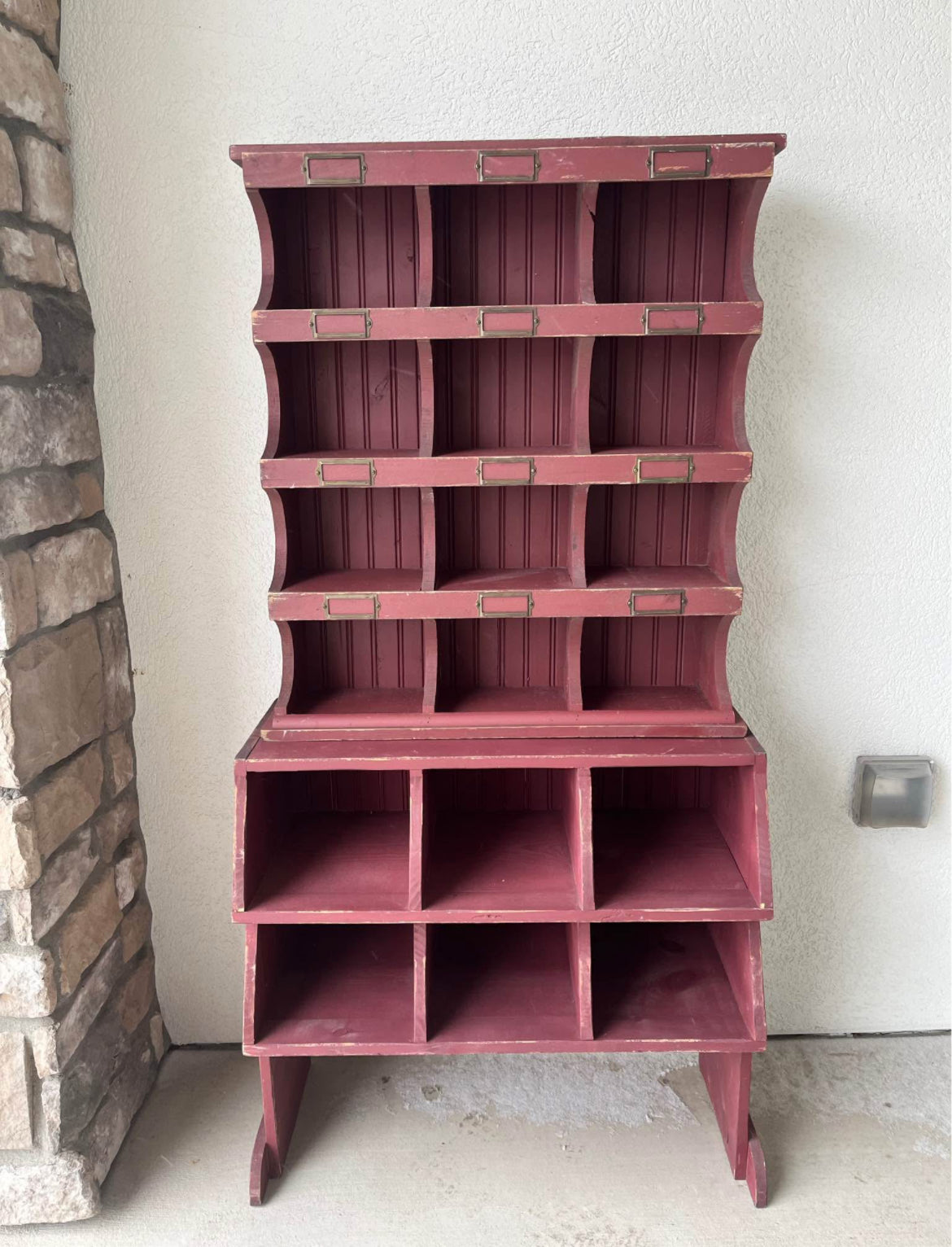 Rustic Red Cubbies
