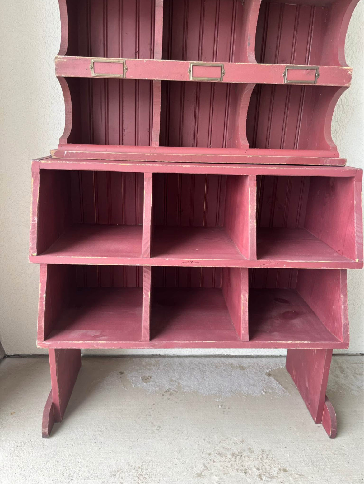 Rustic Red Cubbies