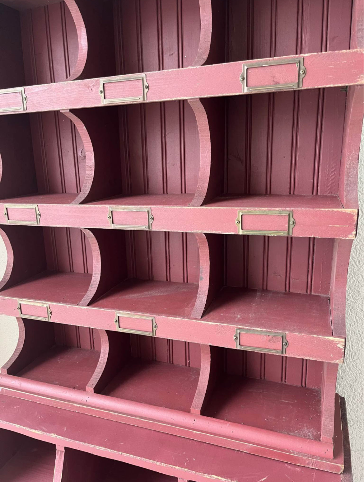 Rustic Red Cubbies