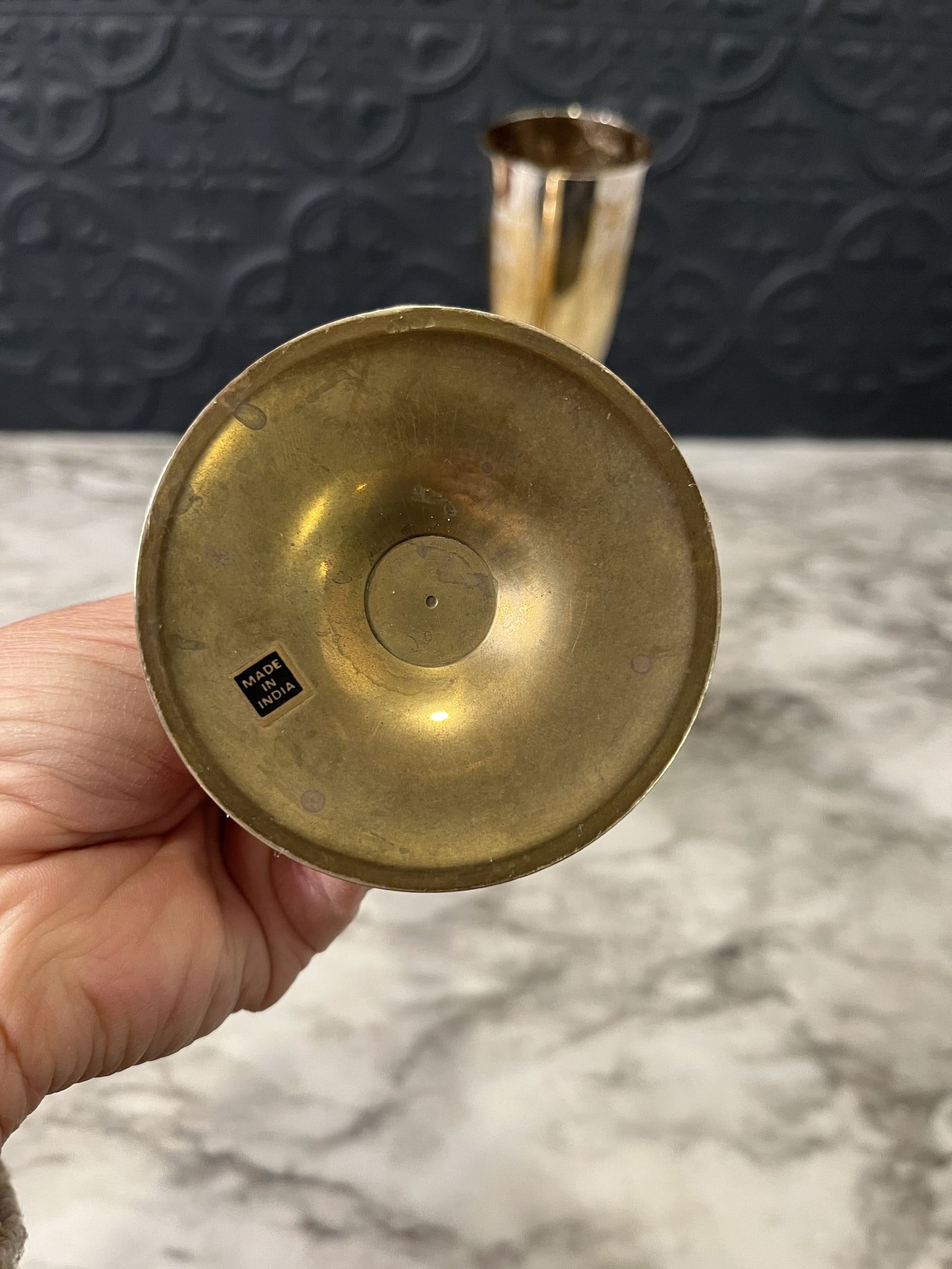 Silver champagne flutes