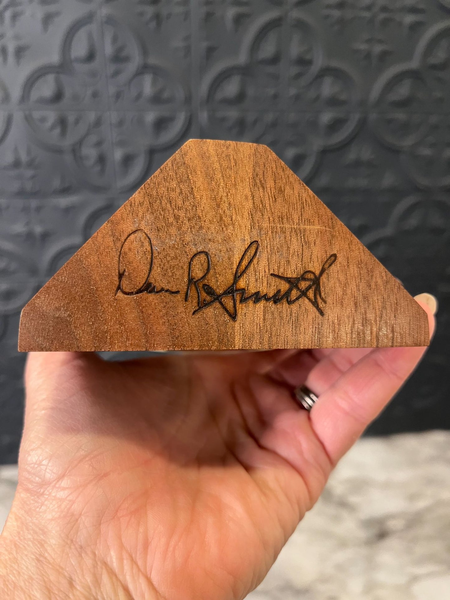 Wood Triangle Clock Dan R Smith