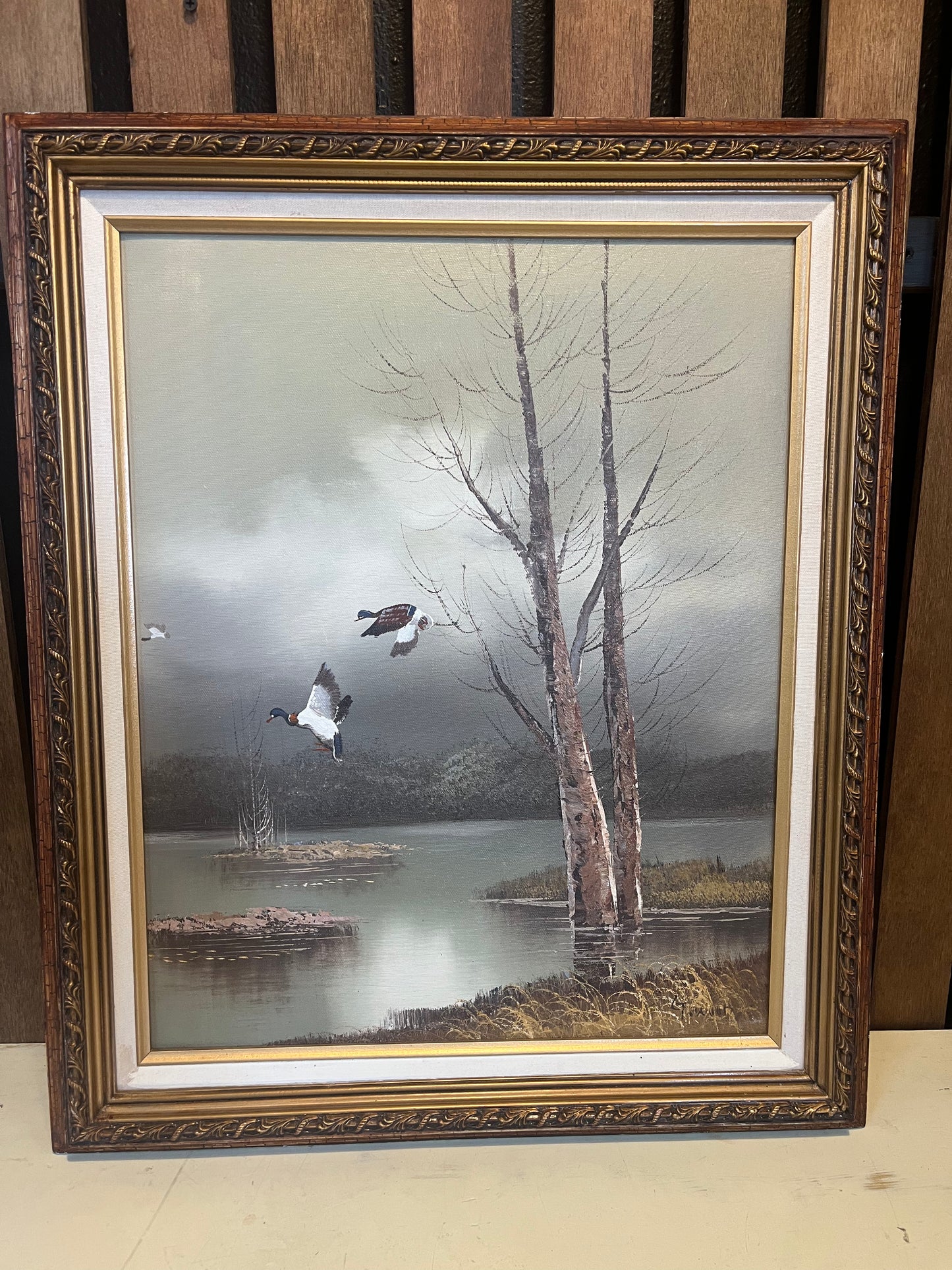 Original Flying Duck Painting