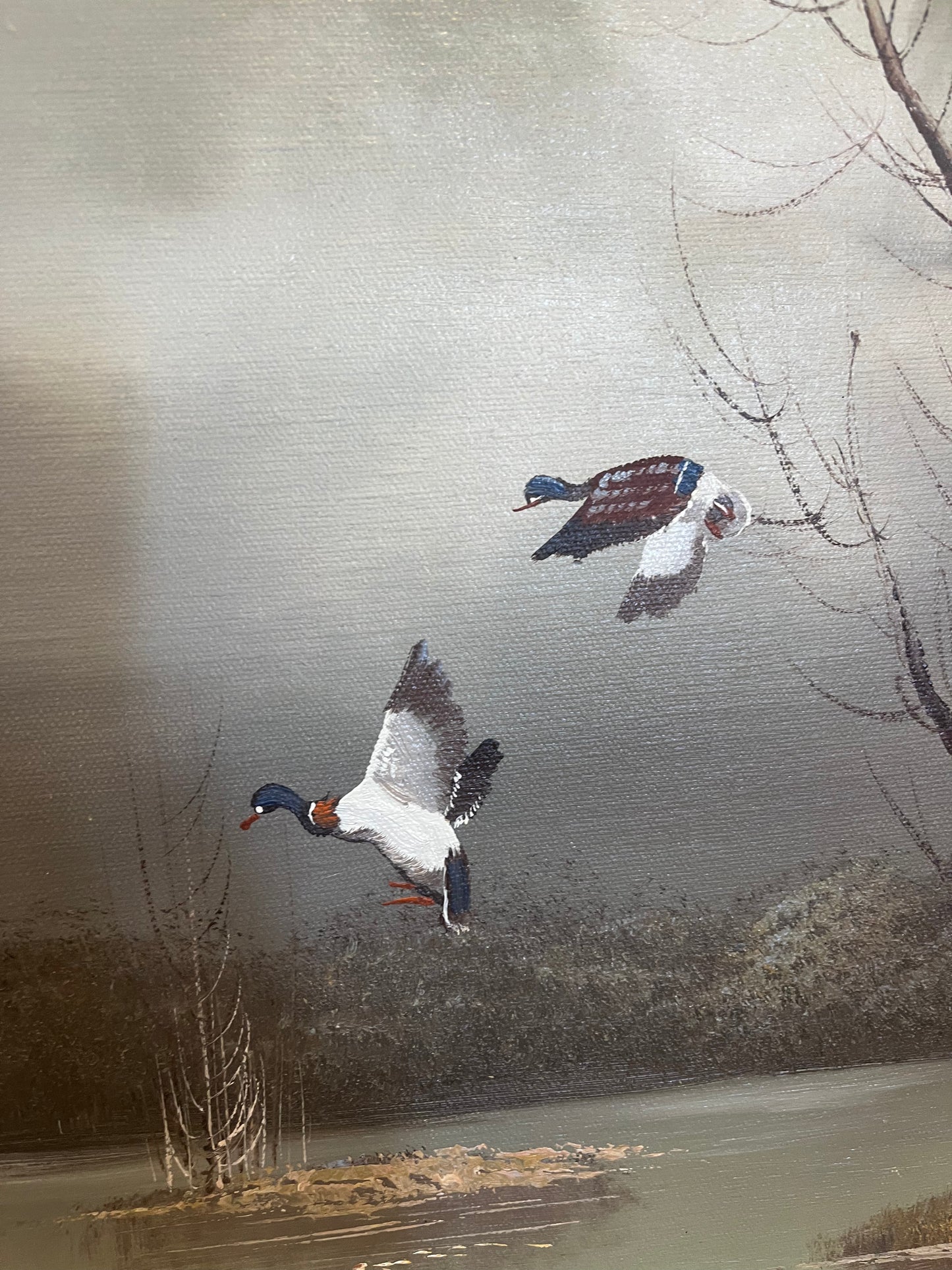 Original Flying Duck Painting