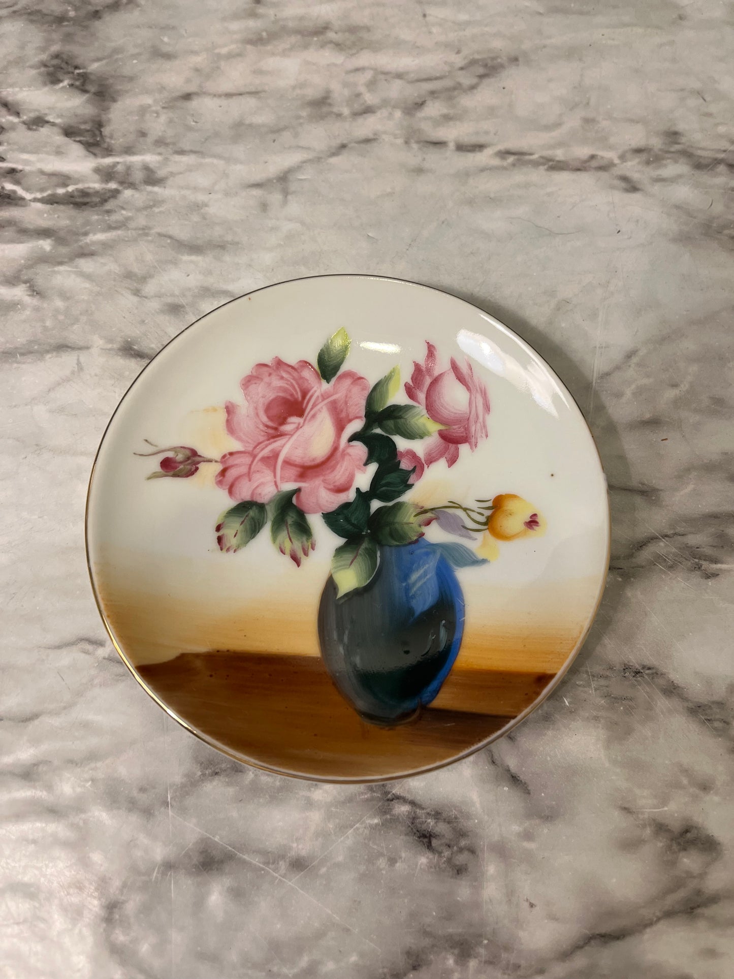 Small Hand Painted Porcelain Plate