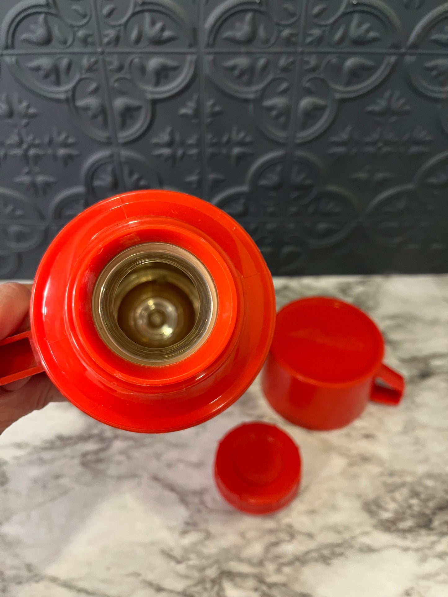 Red Tartan Aladdin thermos