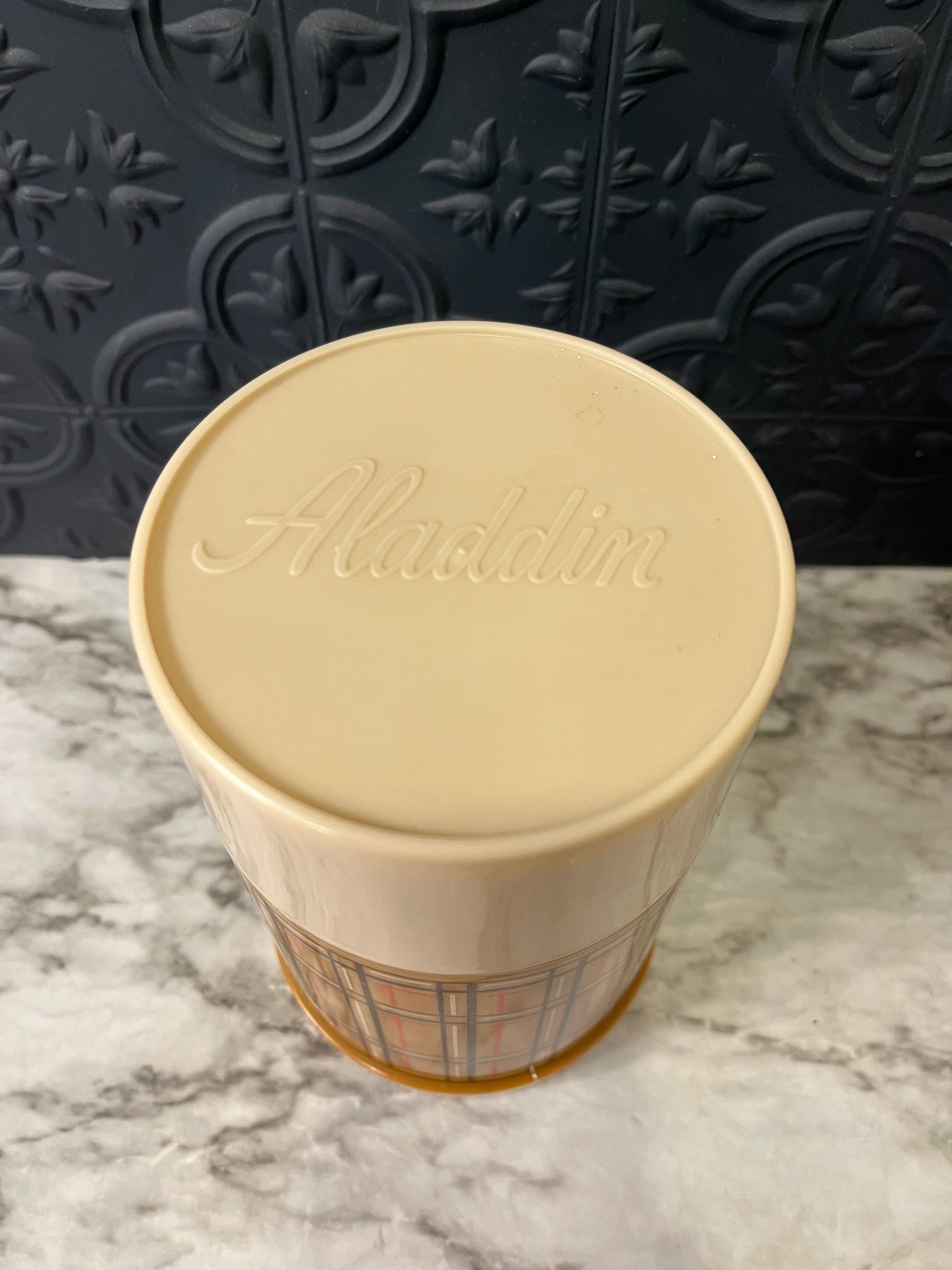 Aladdin Brown Plaid Thermos