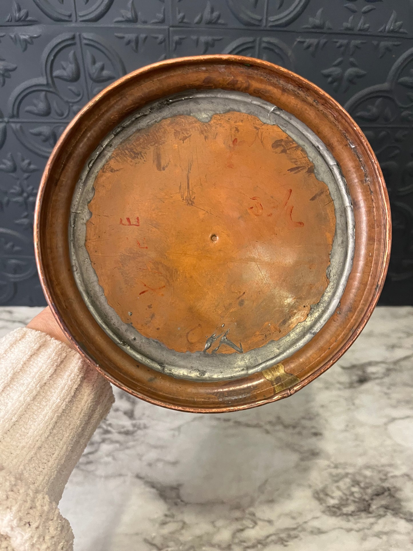 Brass and Copper Pitcher