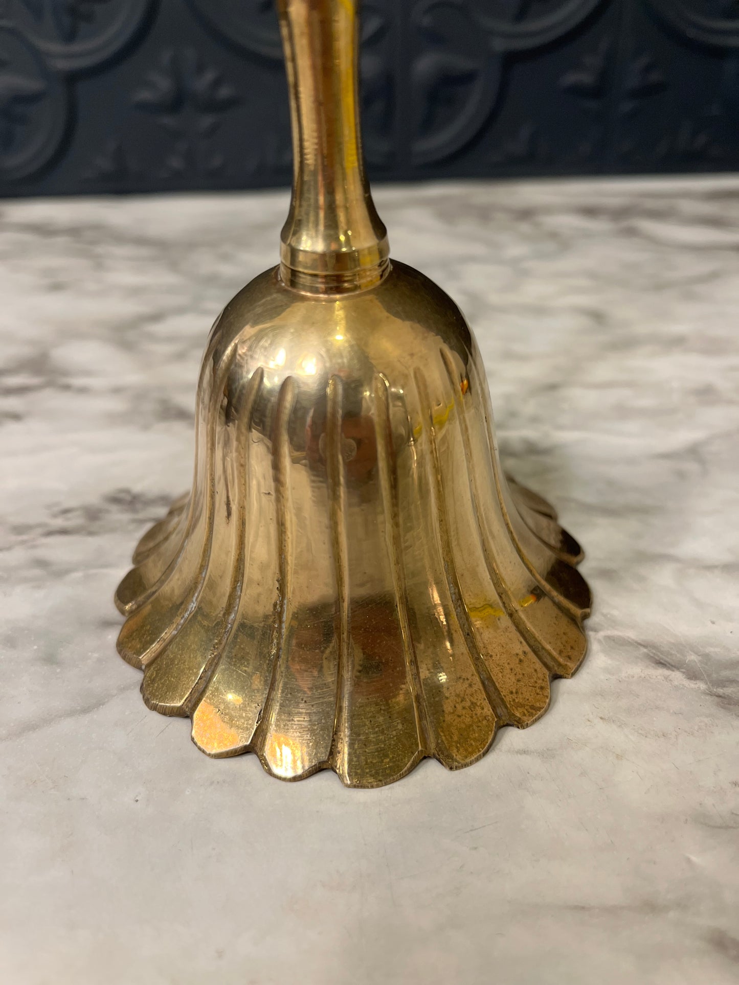 Brass Bell with Scallop Bottom