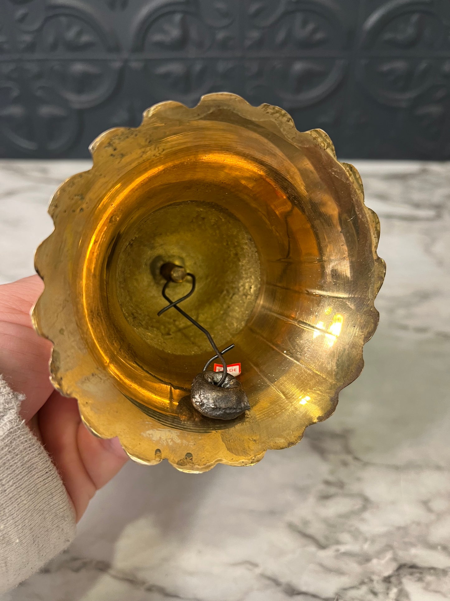Brass Bell with Scallop Bottom
