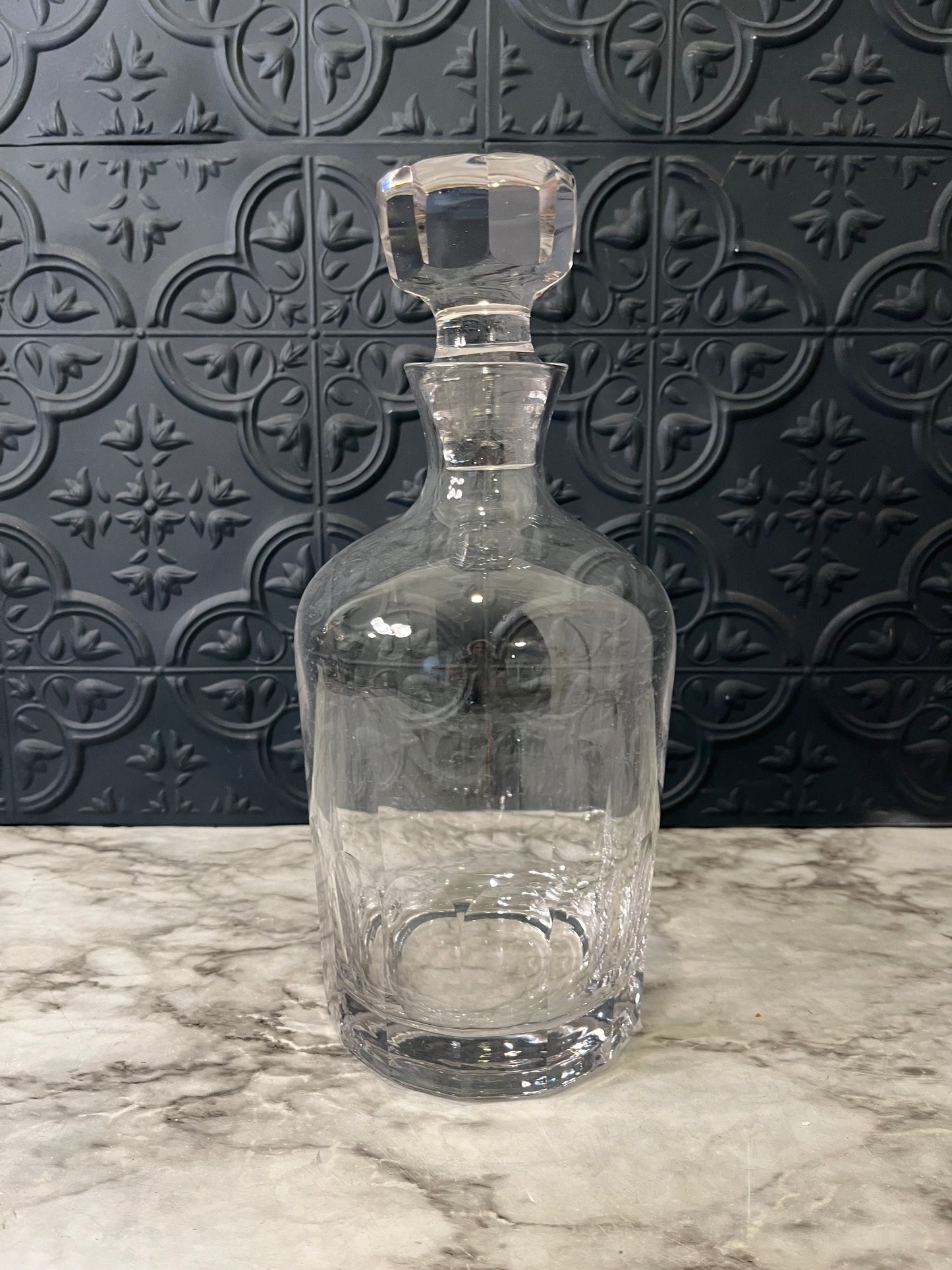 Glass Decanter Octagon Stopper