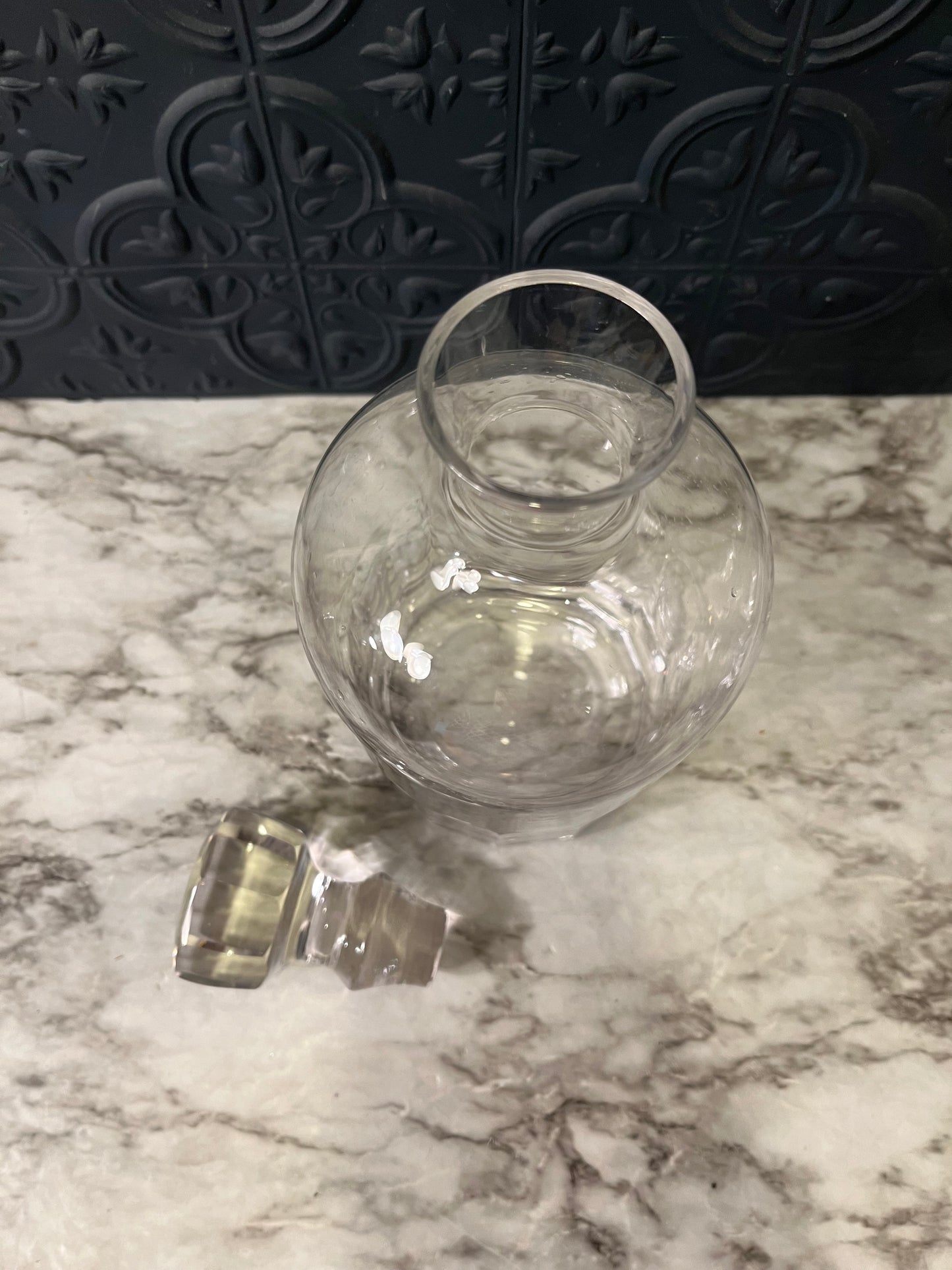 Glass Decanter Octagon Stopper