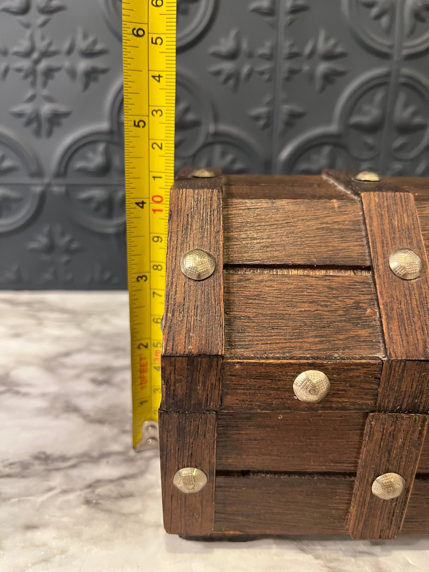 Wooden Pirate Ship Jewelry Box