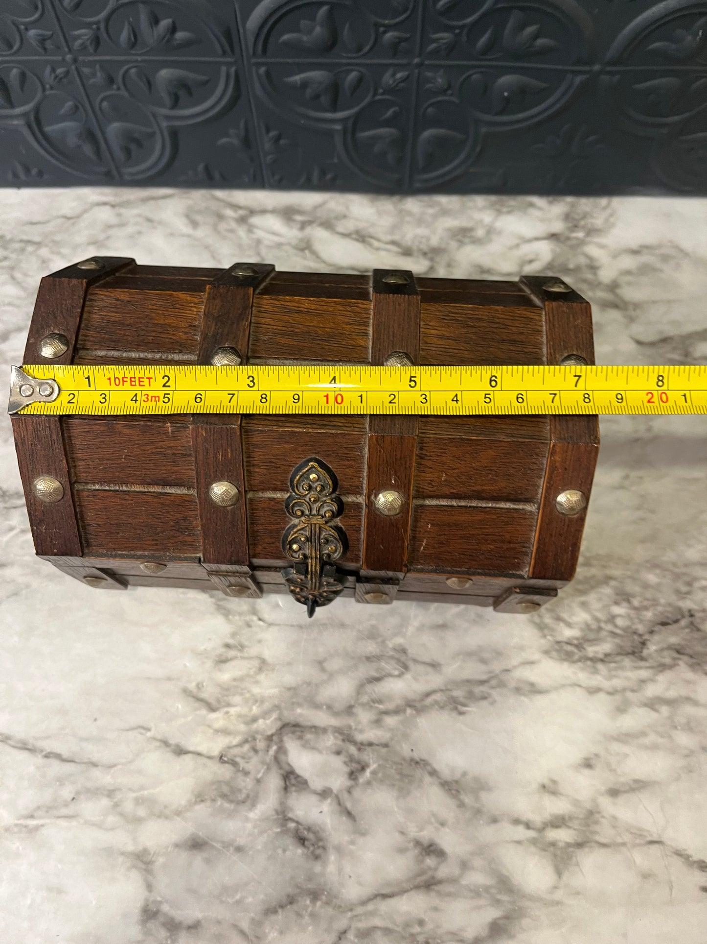 Wooden Pirate Ship Jewelry Box
