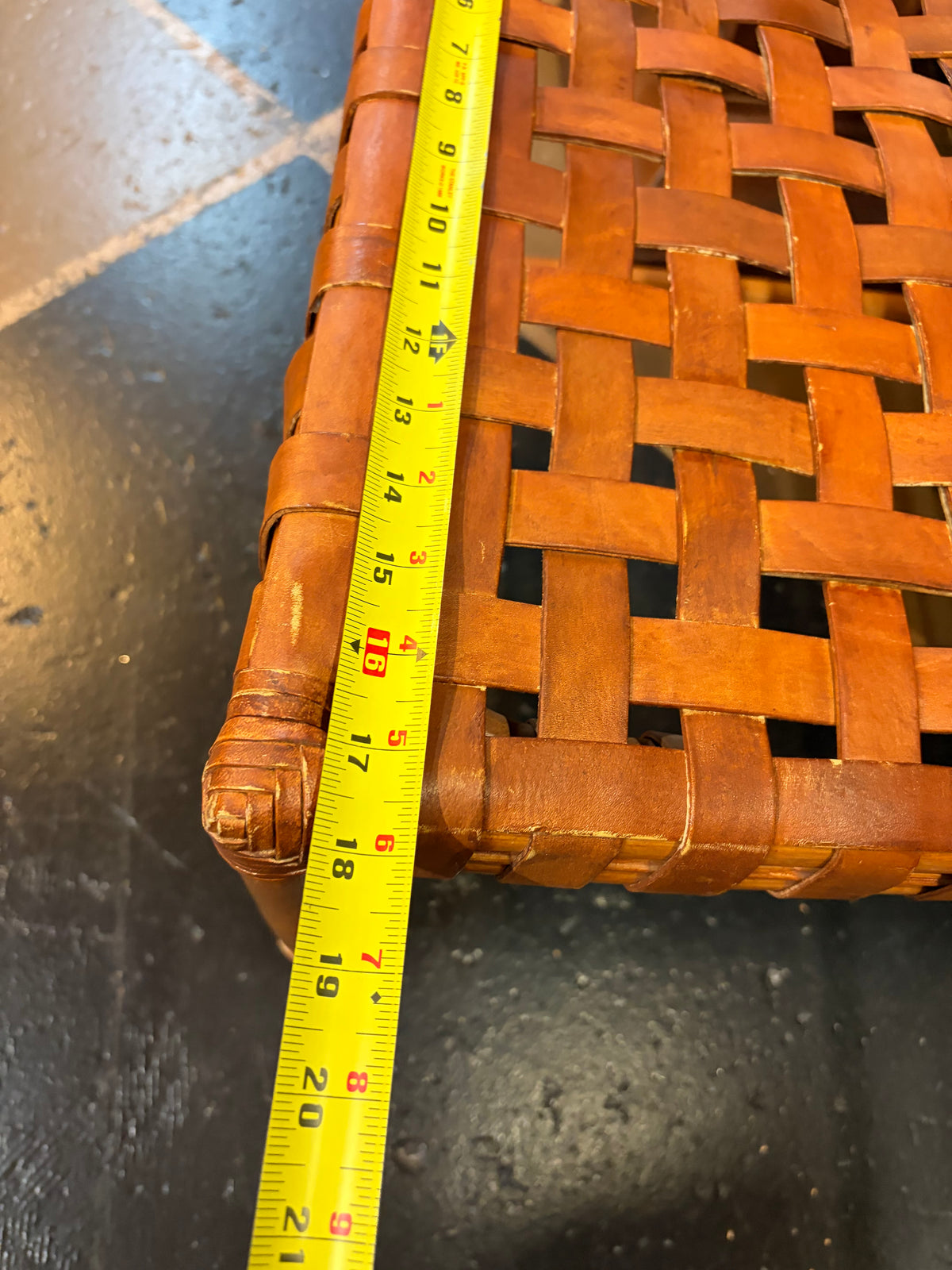 Woven Leather Chair