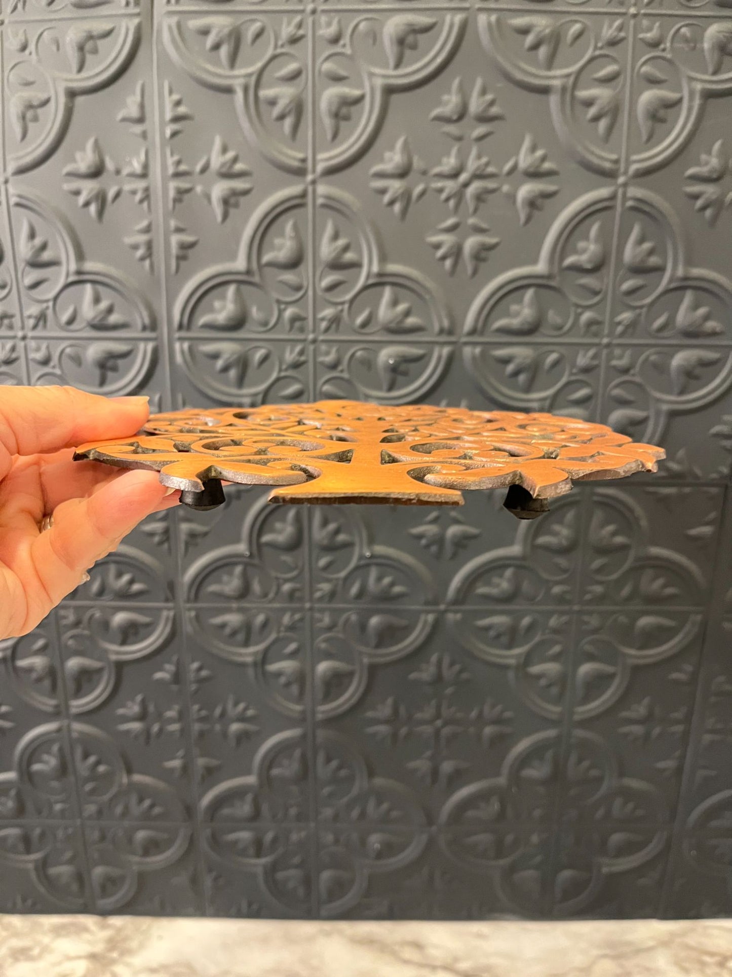 Copper Colored Trivet Tree