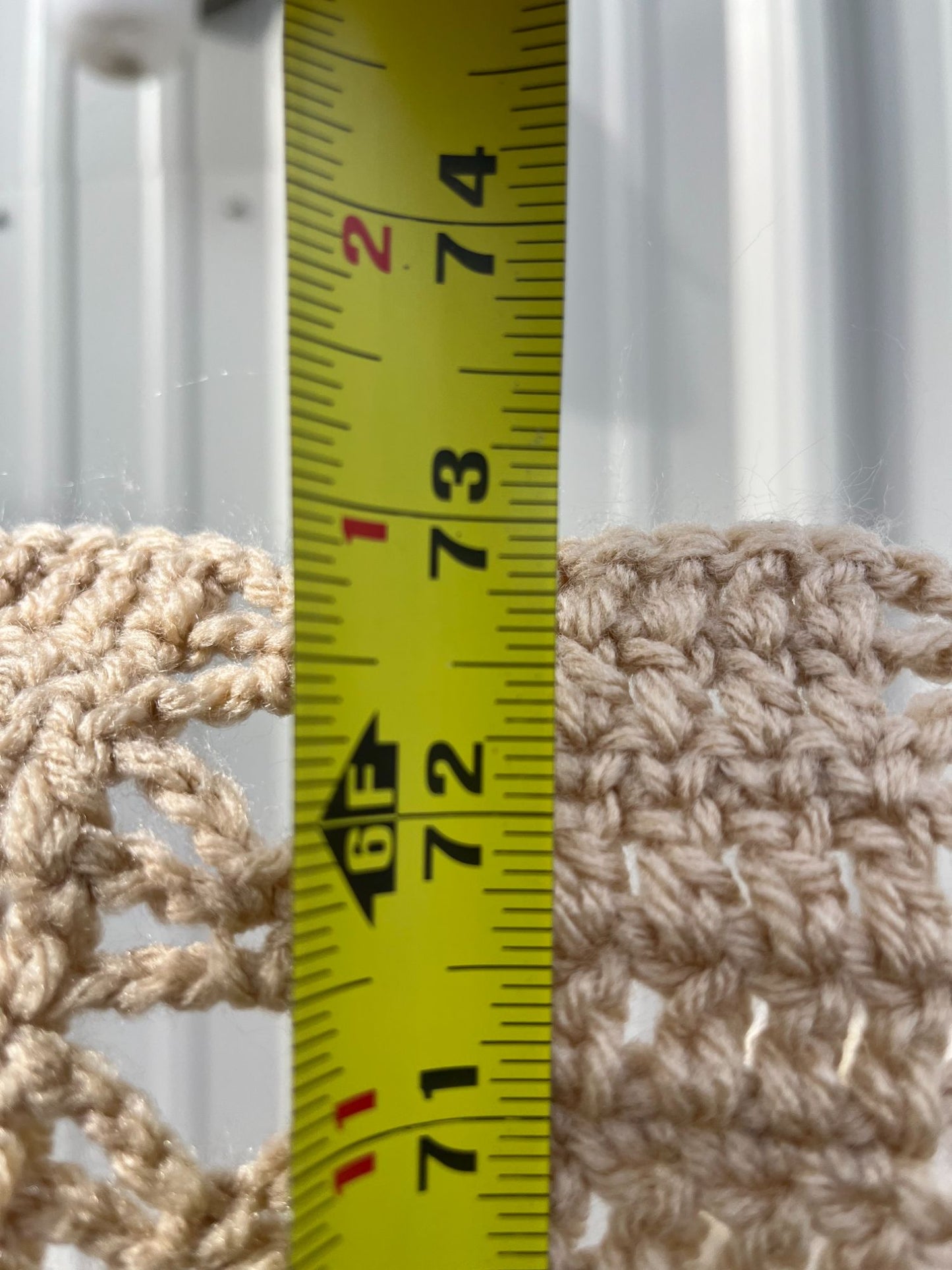Cream and Tan Afghan