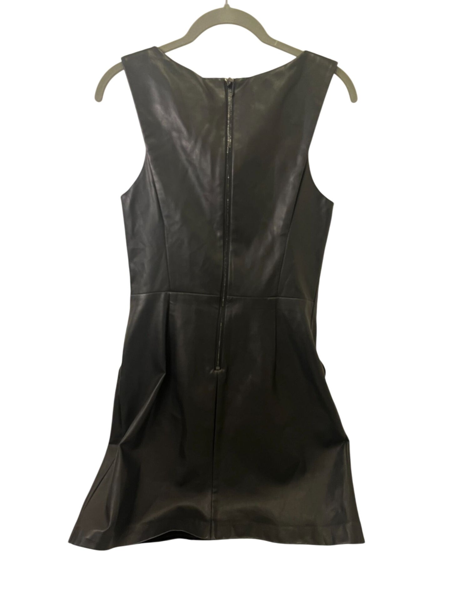 Armani Exchange Black Leather Mini Dress